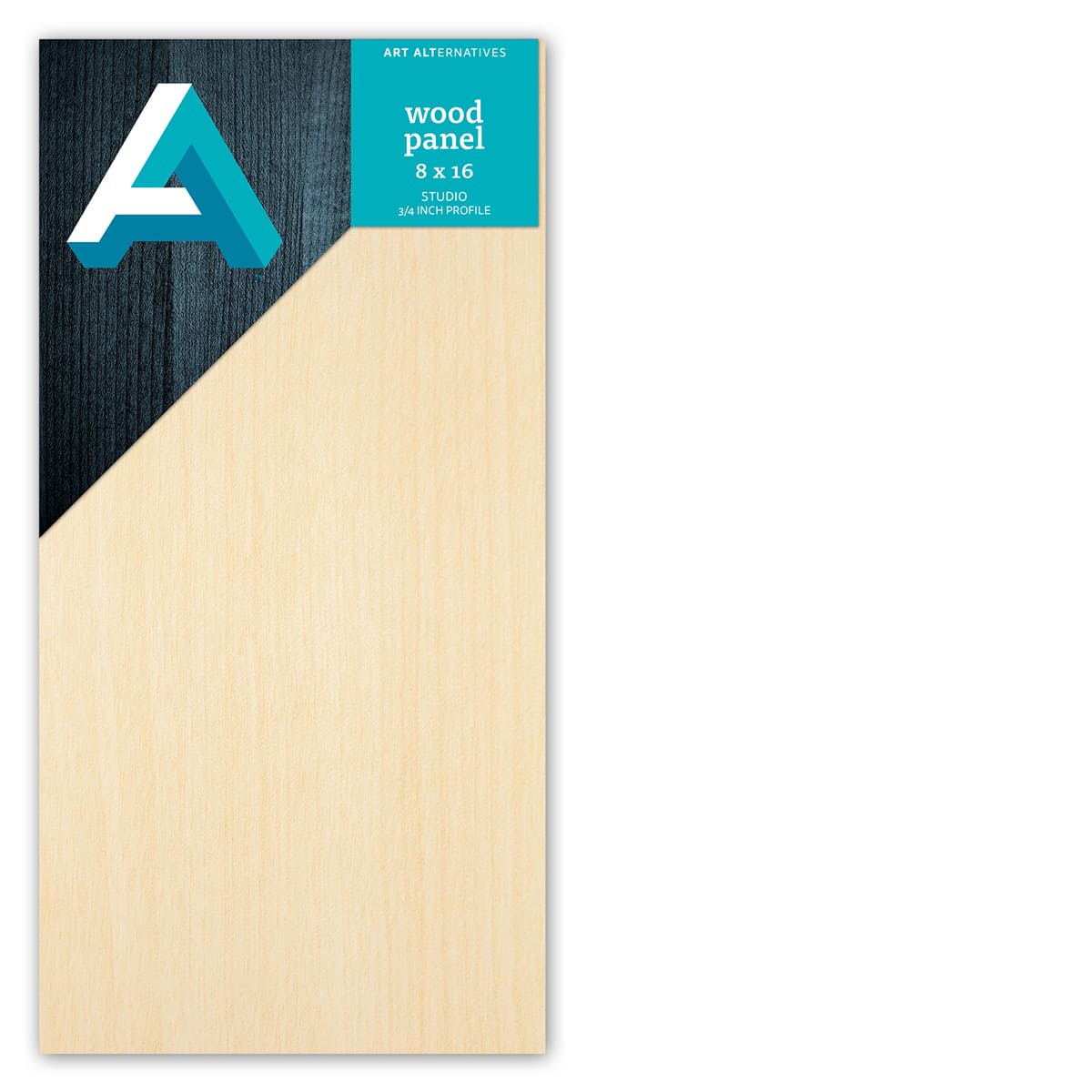 Art Alternatives Studio Wood Panel, .75 in Profile, 8 in x 16 in