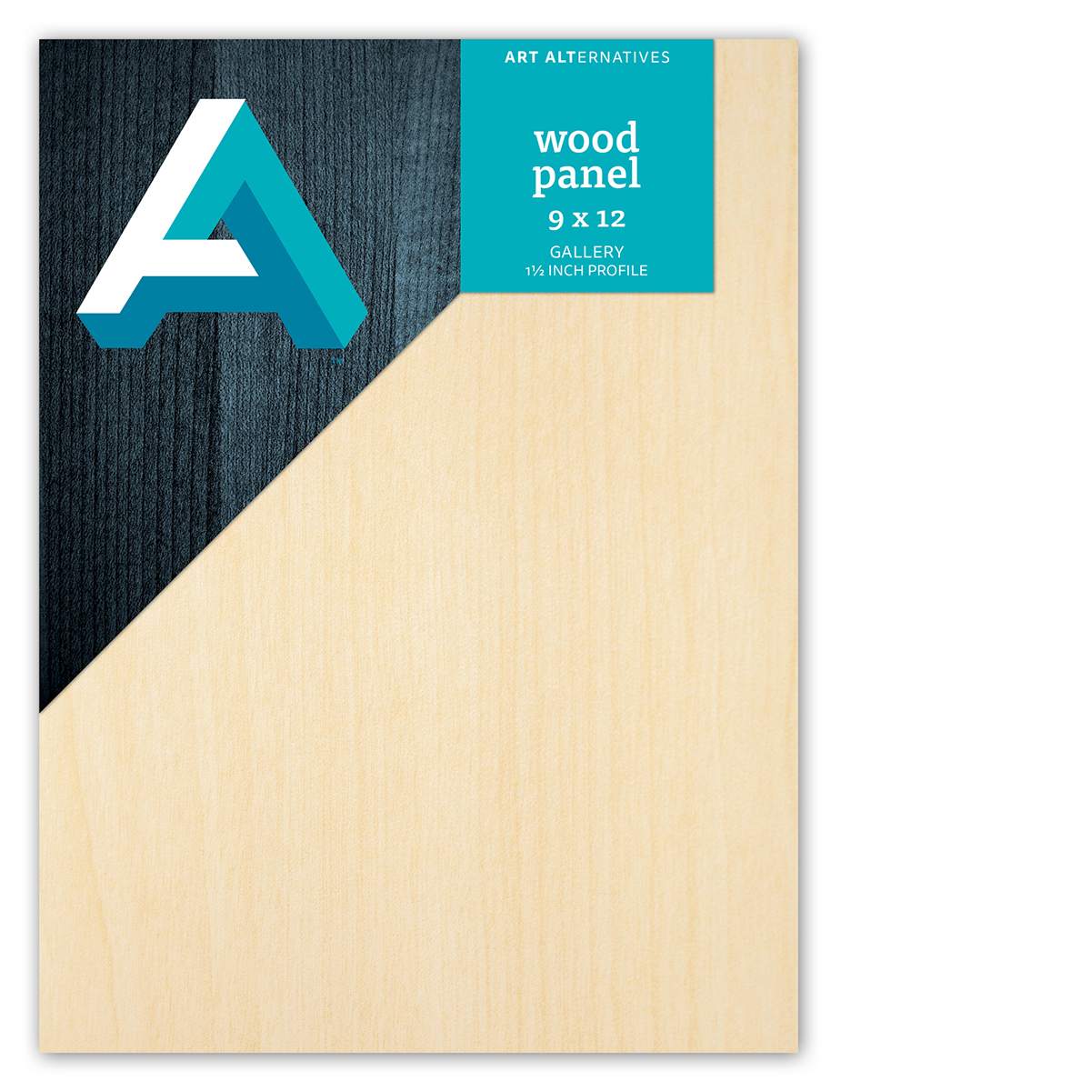 Art Alternatives Studio Wood Panel, Gallery, 1.5 in Profile, 9 in x 12 in