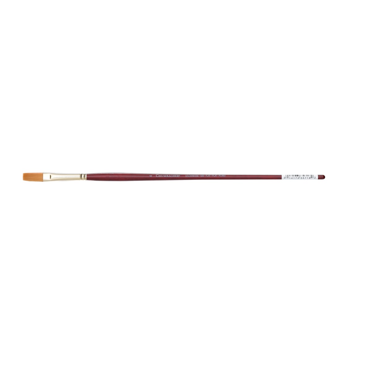 Grumbacher Golden Edge Acrylic Brush, Flat, 4
