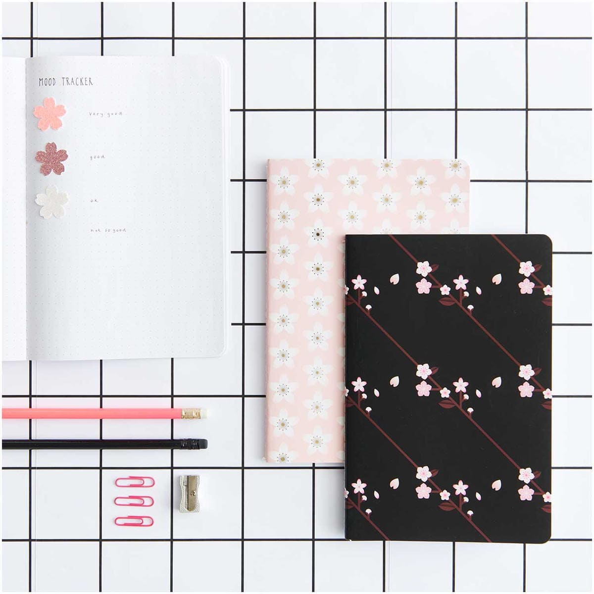 Rico Design Sakura Pink/Blue Set - Dotted, 2 Books/Pkg., A5 (5.7" x 8.3")