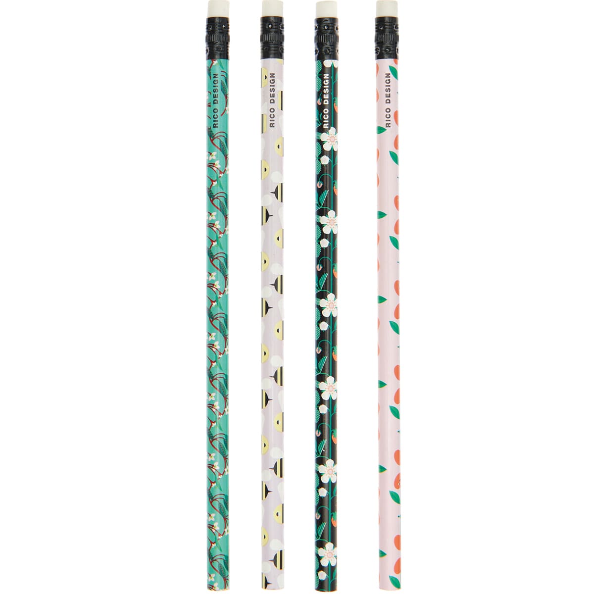 Pencil Sets Bee/Fruit/Flower Set - 4/Pkg.