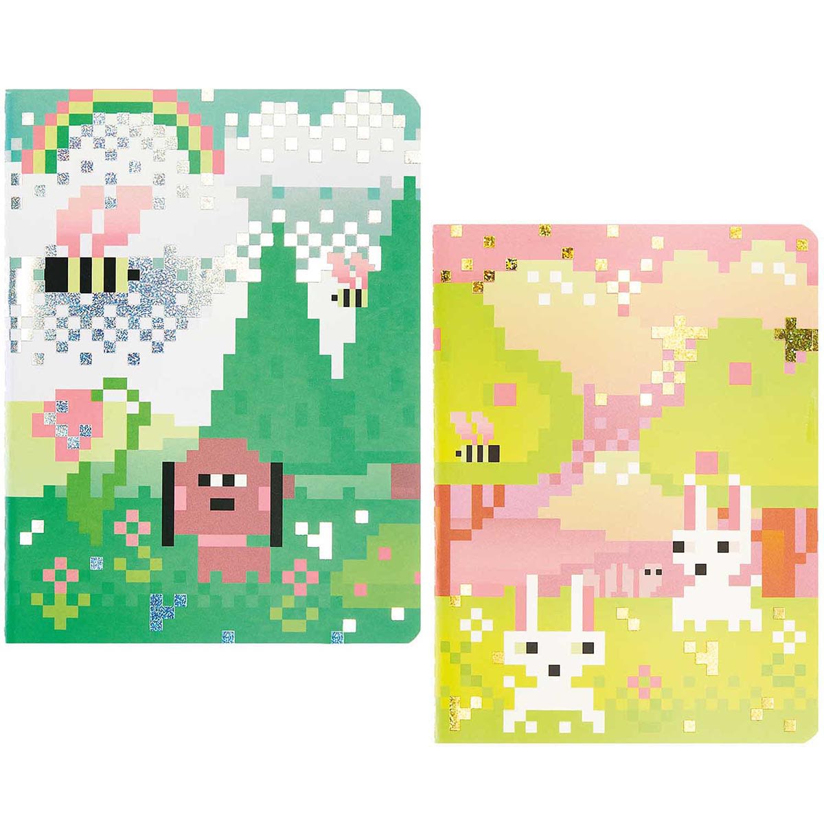 Rico Design Pixels Set - 2 Books/Pkg., A6 (4.25" x 5.5")