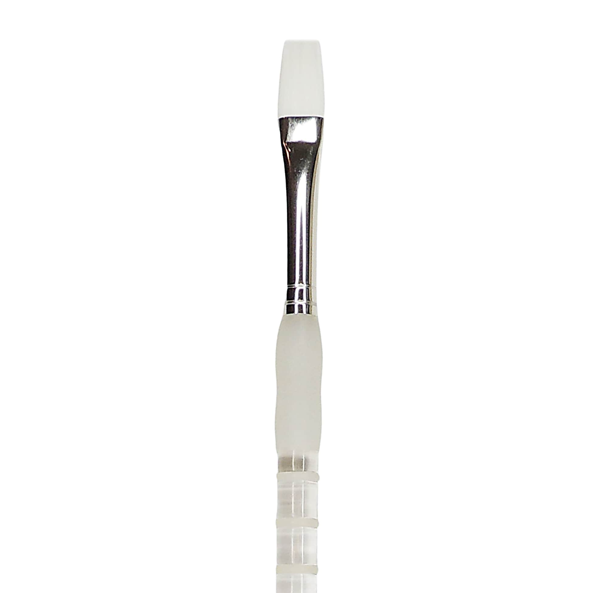 Royal Brush Soft Grip White Taklon, Flat, Size 4