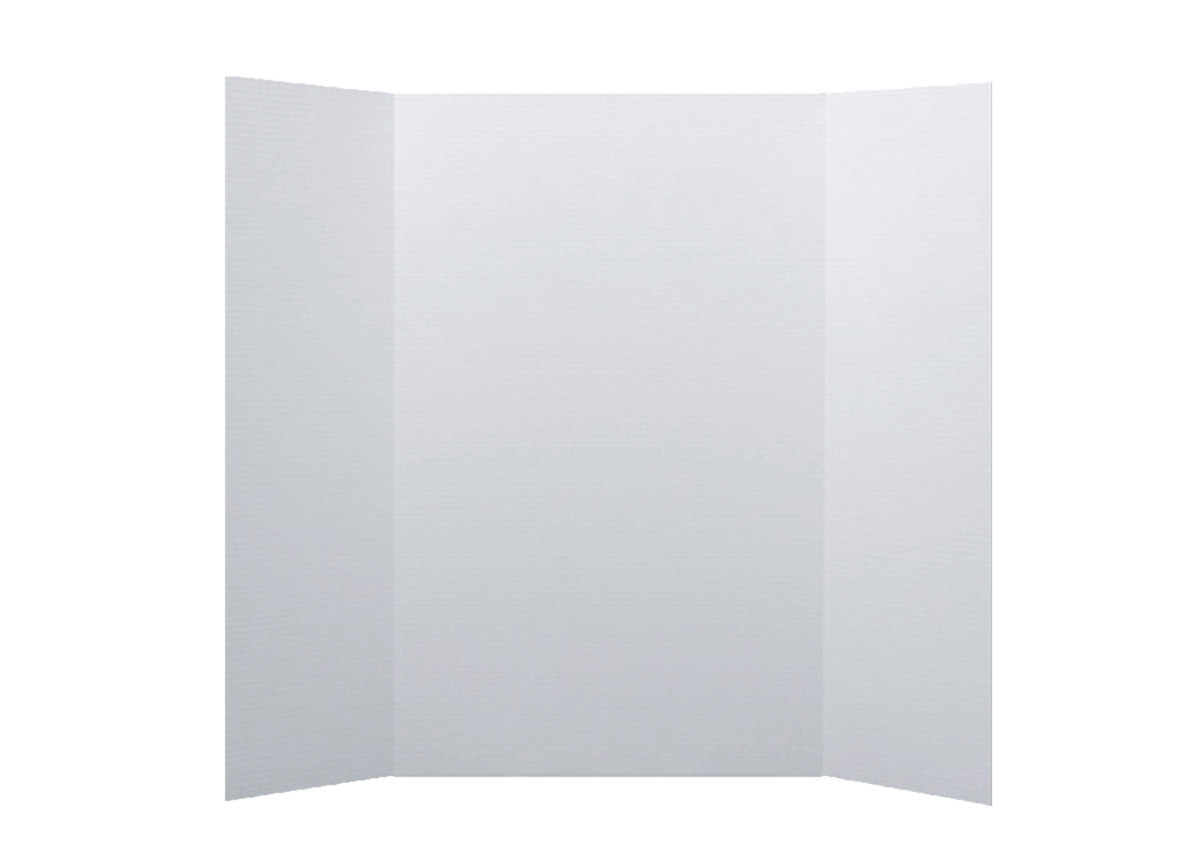 Corrugated Project Display Boards White - 36" x 48" Corrugated