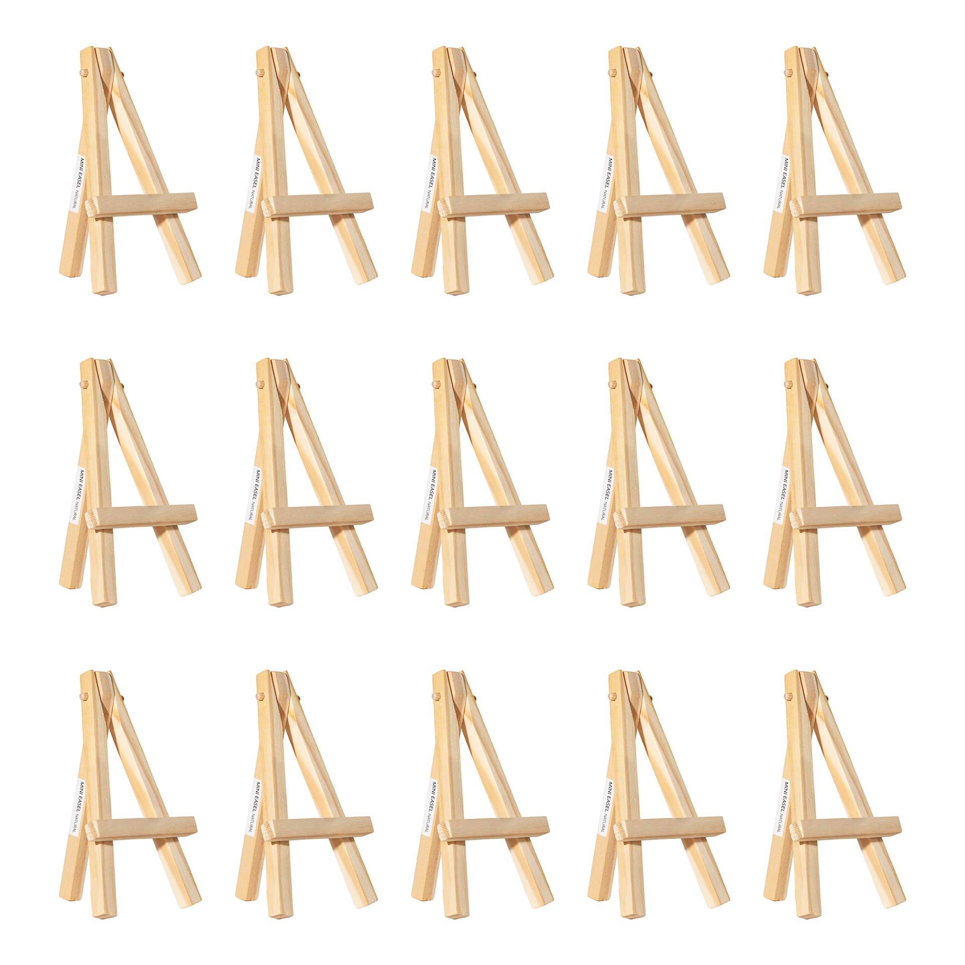 Hello, Artist! Mini Easel, Pkg of 15, 5” x 3”