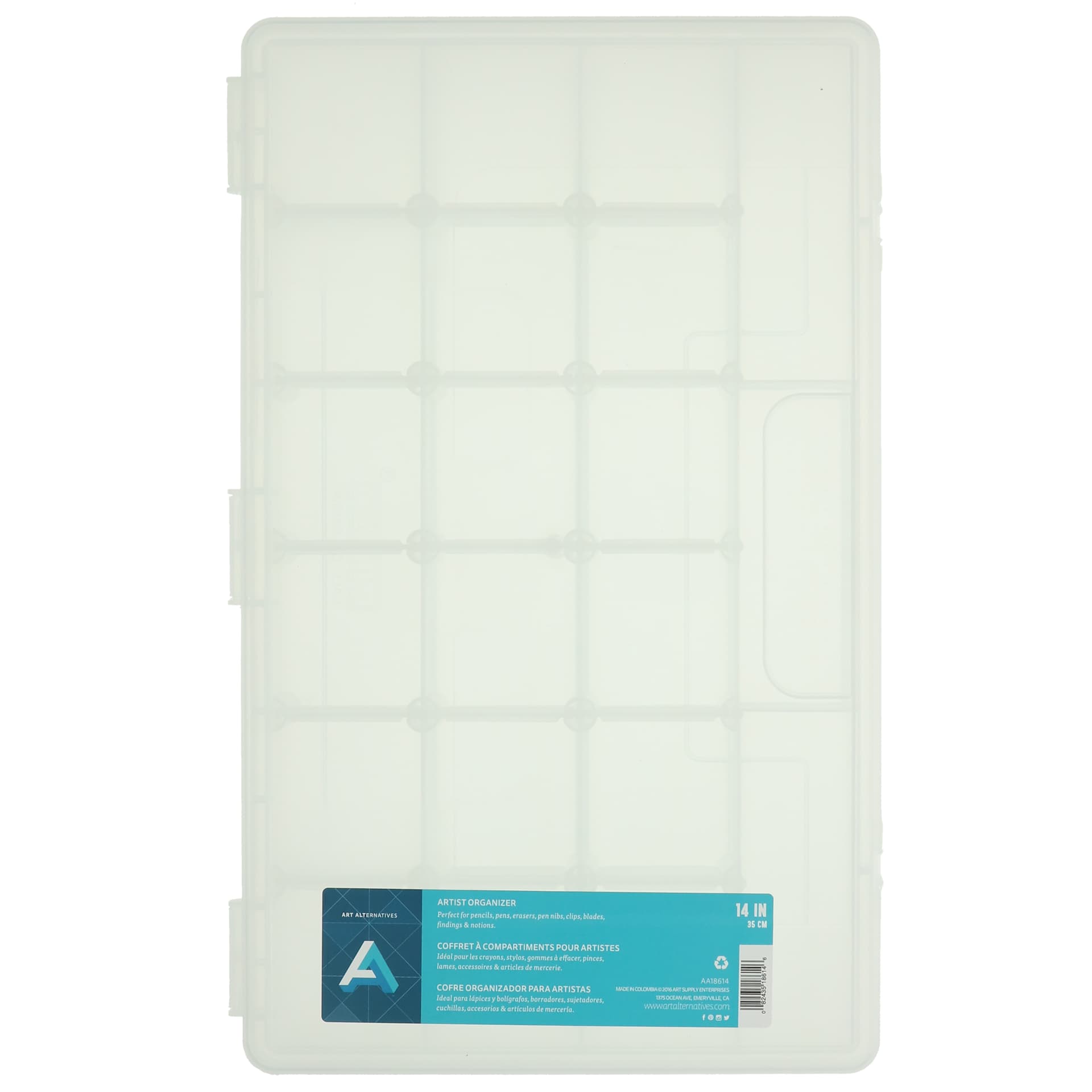 Art Alternatives Organizer Box - Clear, 14"