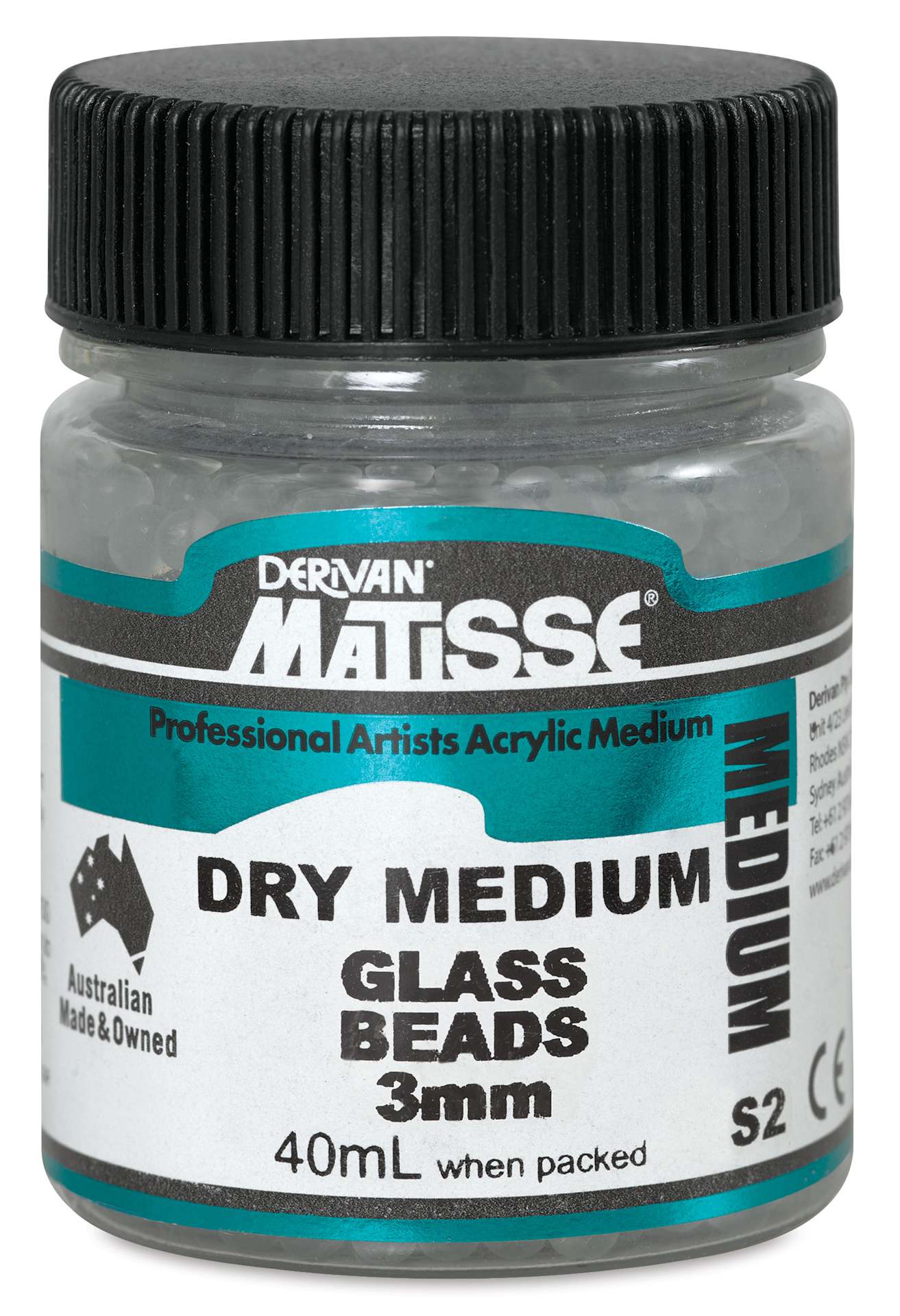 Matisse Acrylic Effects Dry Medium Glass Beads - 3 mm, 40 ml