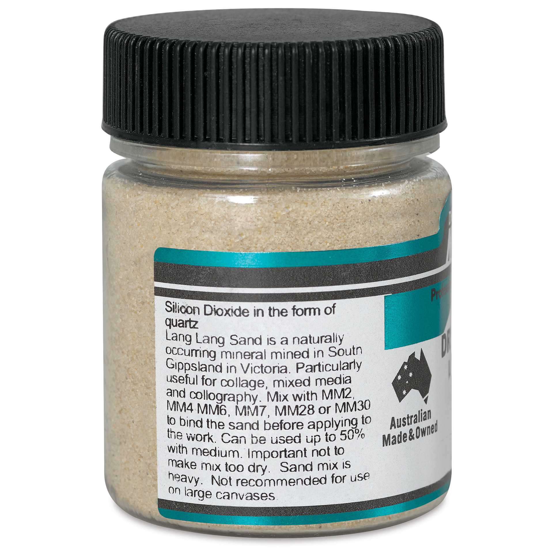 Matisse Acrylic Effects Dry Medium - Lang Lang Sand, 0.5 mm, 40 ml side view