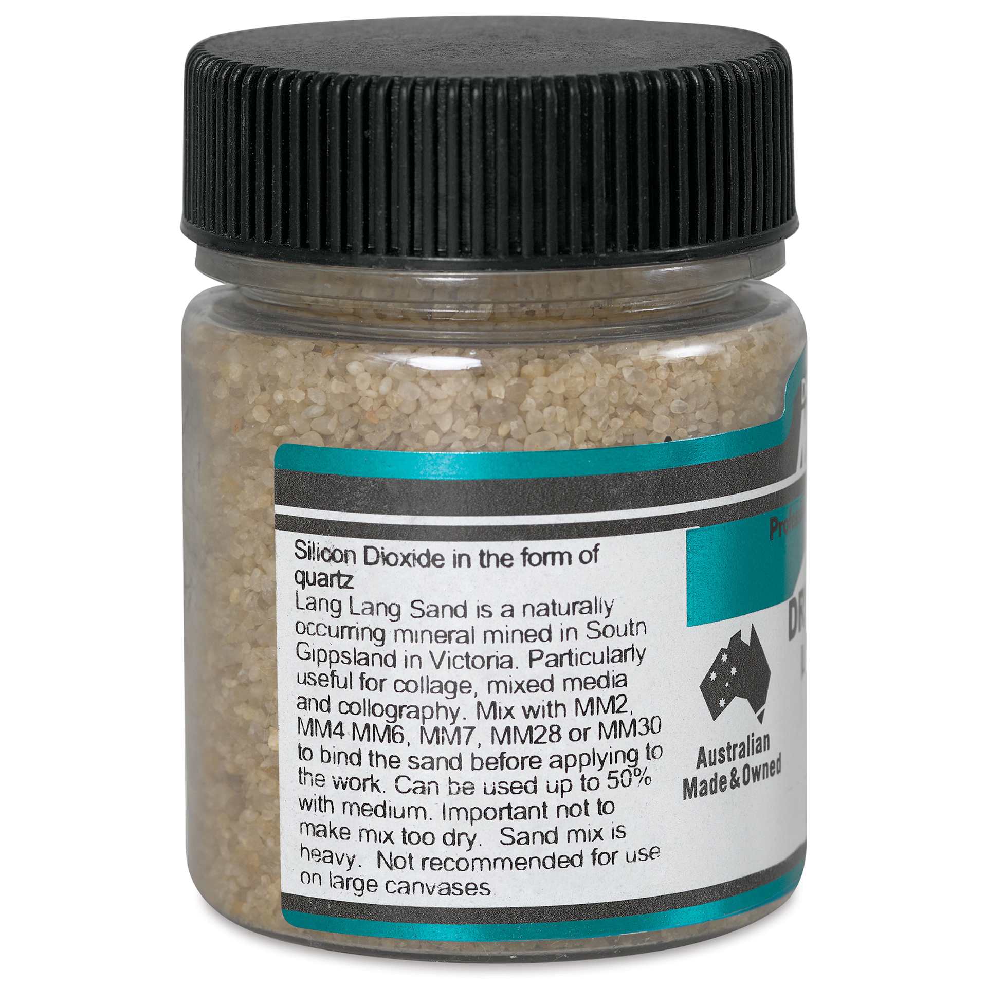 Matisse Acrylic Effects Dry Medium - Lang Lang Sand, 3 mm, 40 ml side view