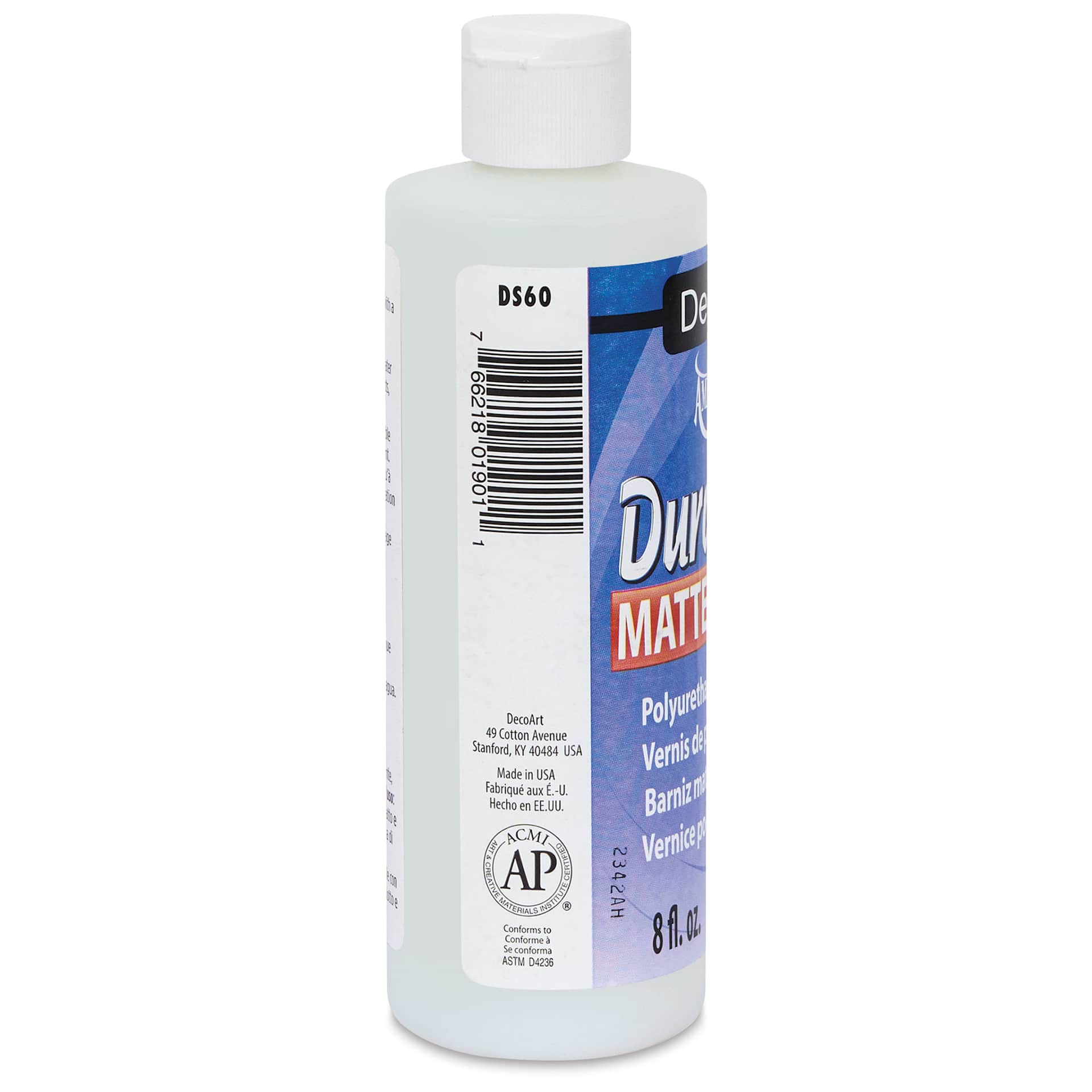 DecoArt Americana DuraClear Varnish - Matte, 8 oz side view