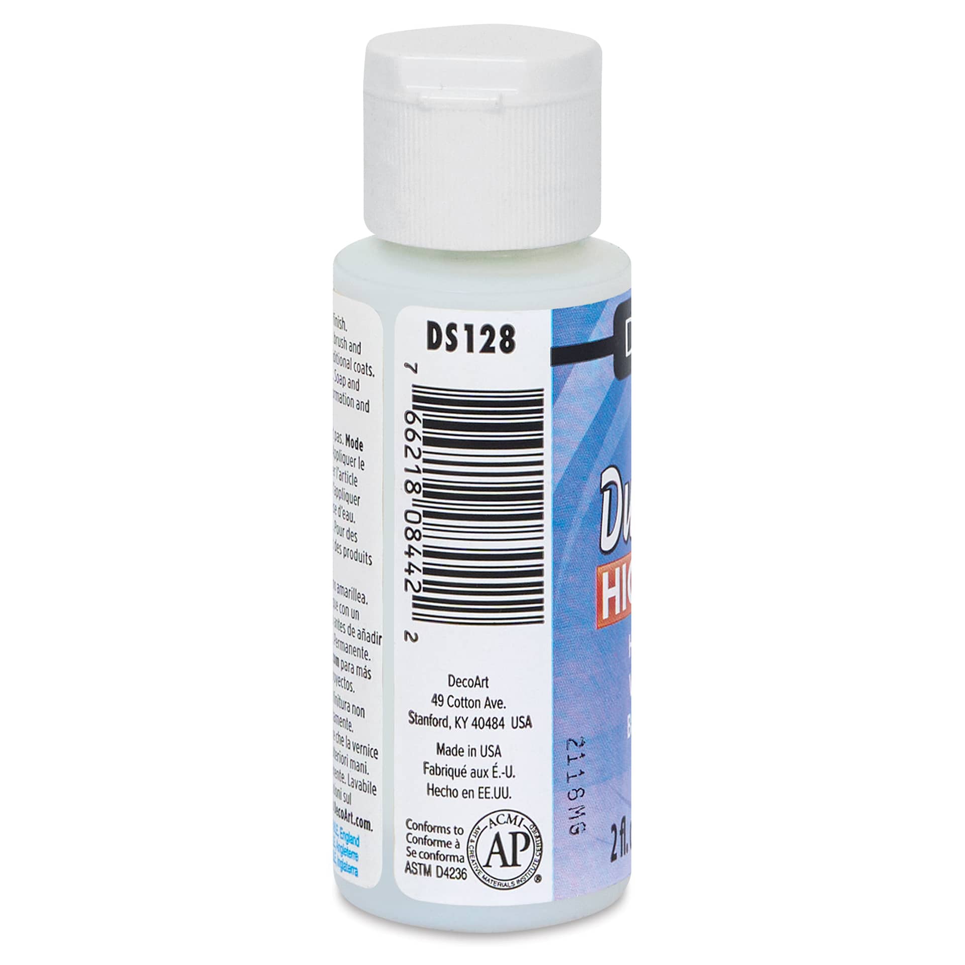 DecoArt Americana DuraClear Varnish - High Gloss, 2 oz side view