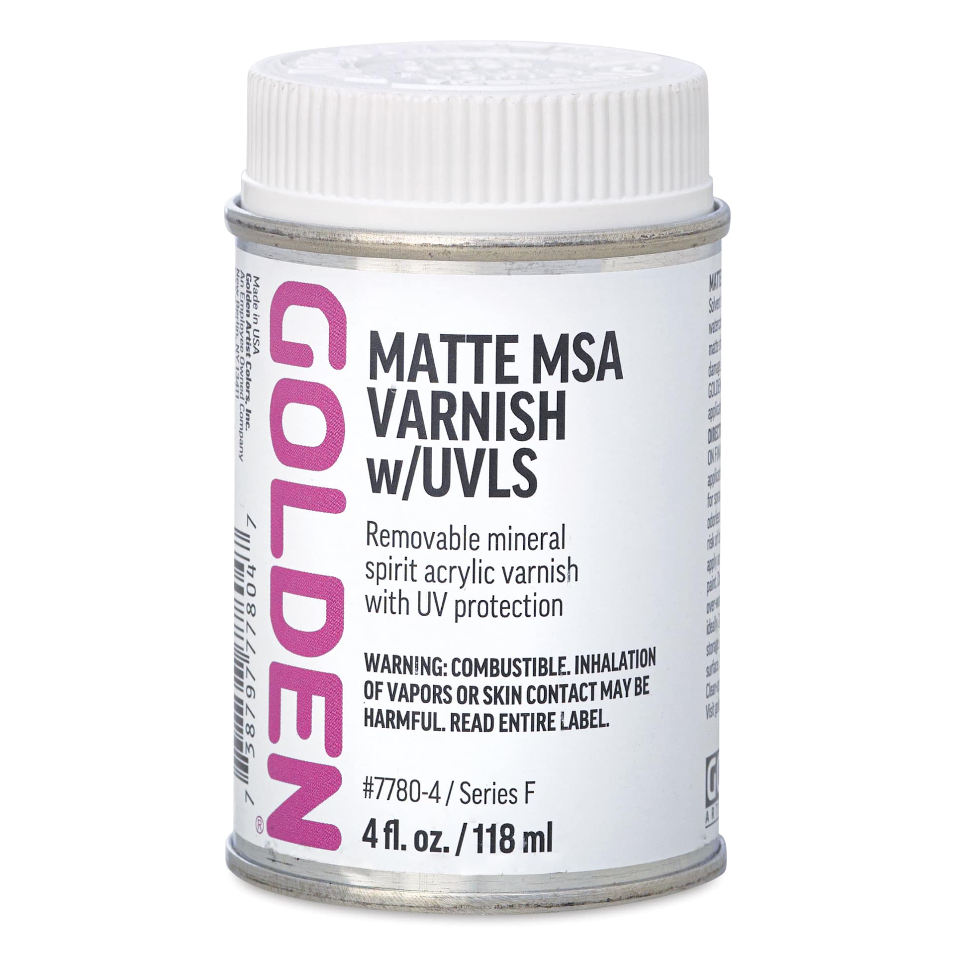 Golden MSA Varnish with UVLS - Matte, 4 oz