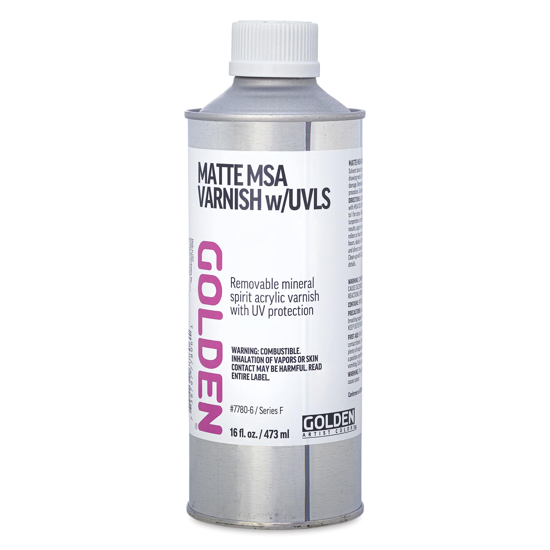 Golden MSA Varnish with UVLS - Matte, 16 oz