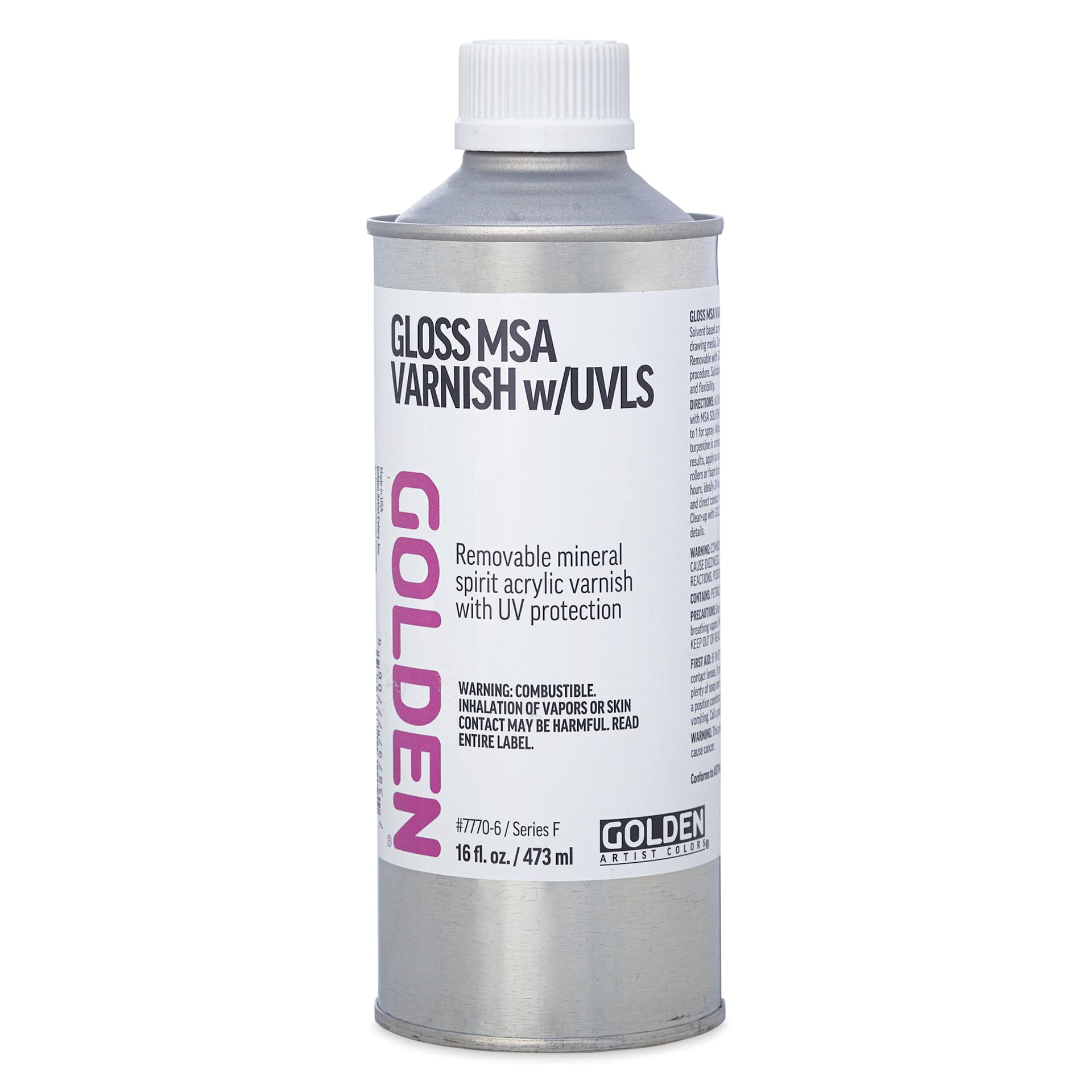 Golden MSA Varnish with UVLS - Gloss, 16 oz