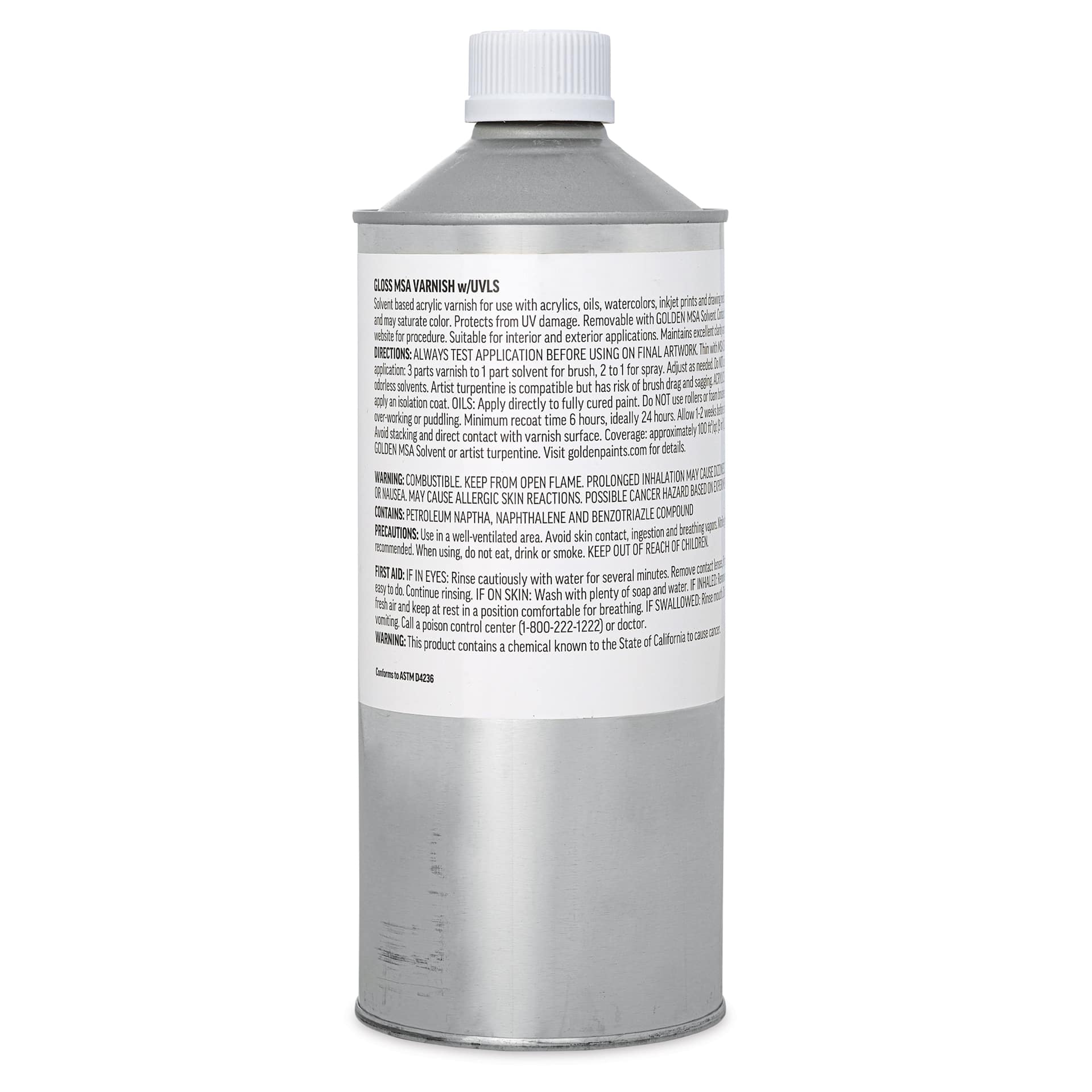 Golden MSA Varnish with UVLS - Gloss, 32 oz back