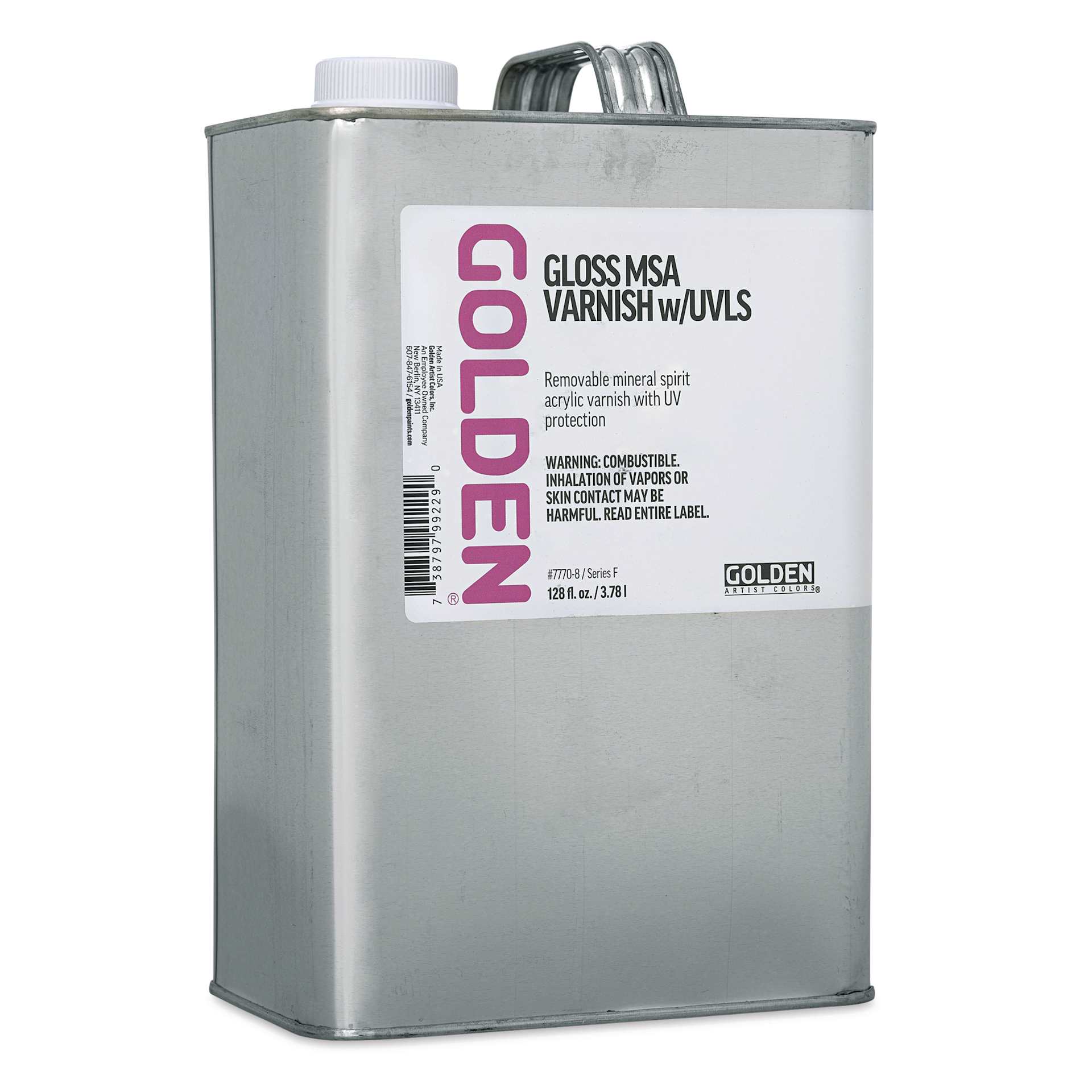 Golden MSA Varnish with UVLS - Gloss, 128 oz