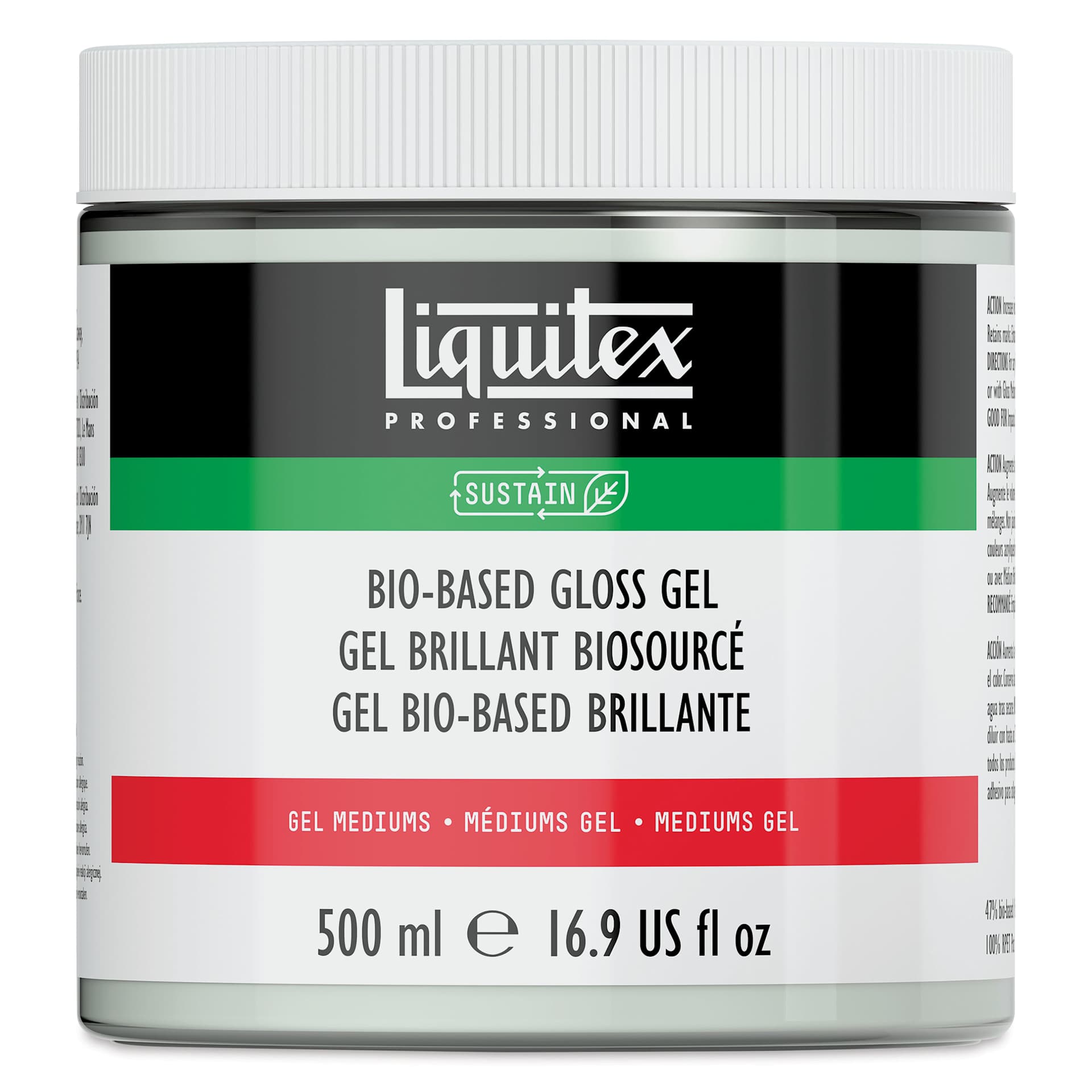 Liquitex Bio-Based Acrylic Gel Medium - Gloss Gel, 500 ml