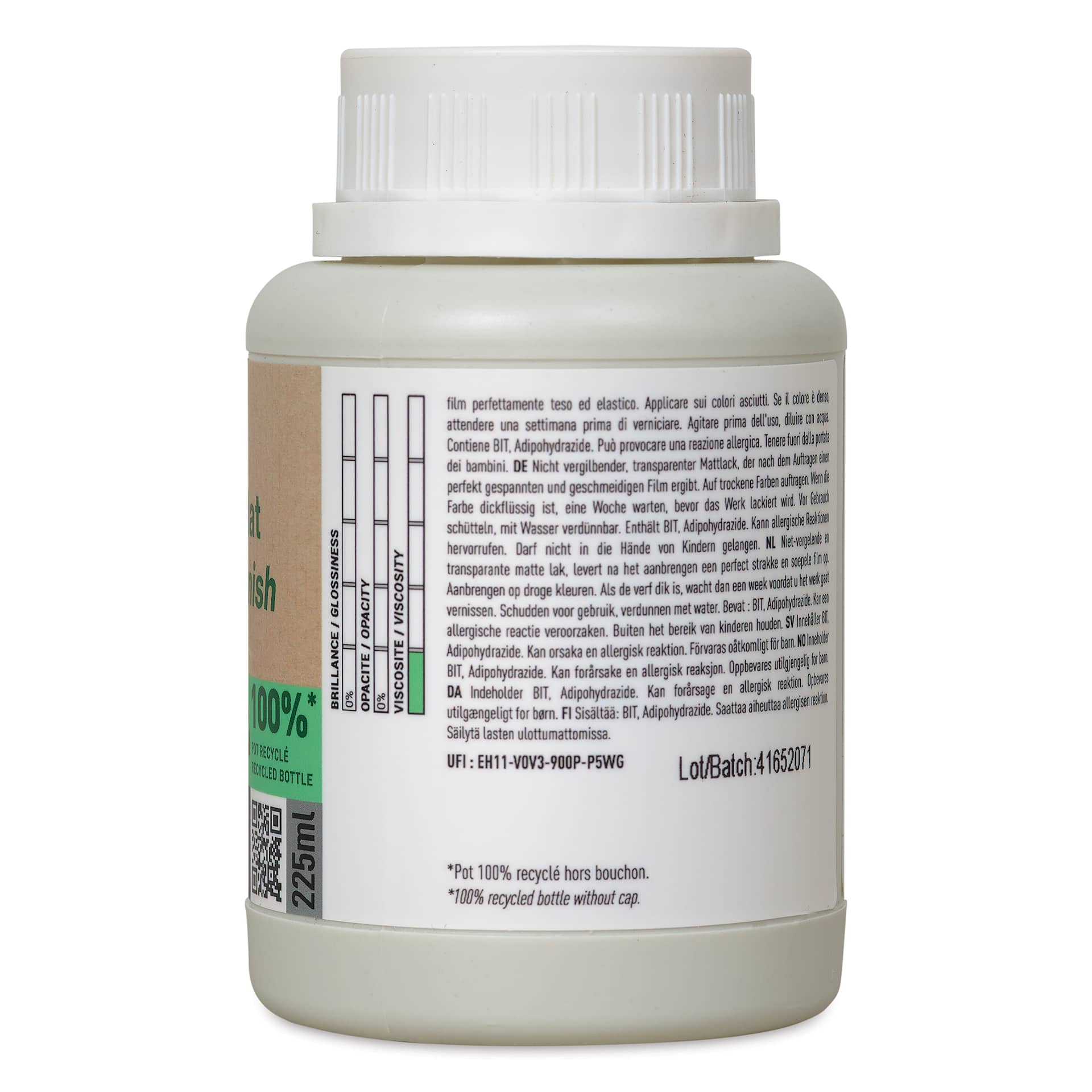 Pebeo Origin Acrylic Varnish - Matte, 225 ml, features