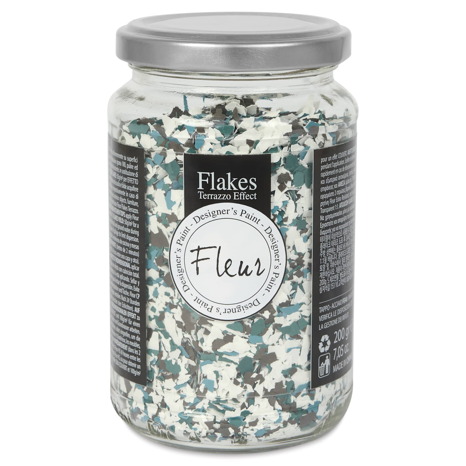 Fleur Terrazzo Effect Flakes - Brazilian Emerald, 200 g