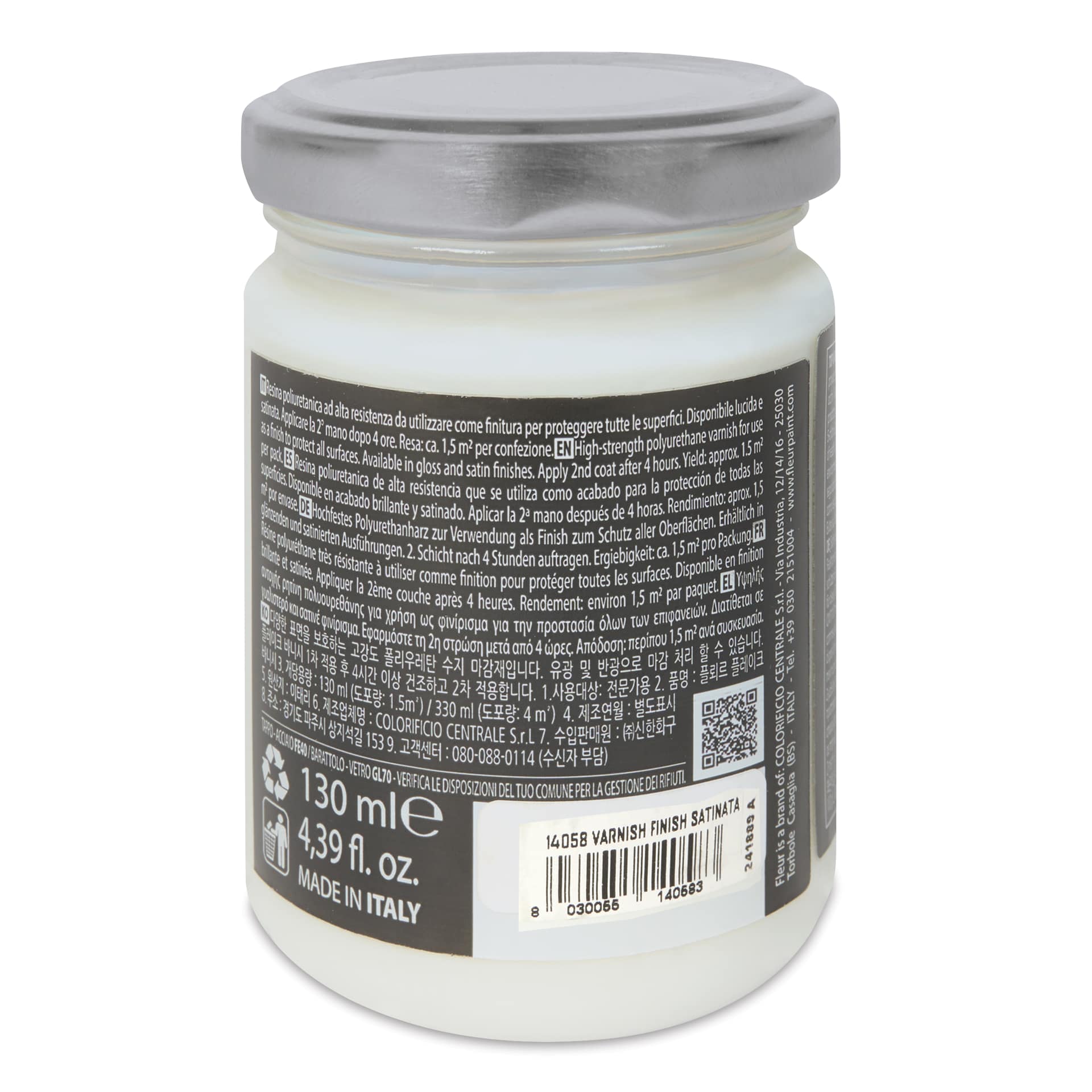 Fleur Water-Based Varnish - Satin, 130 ml side