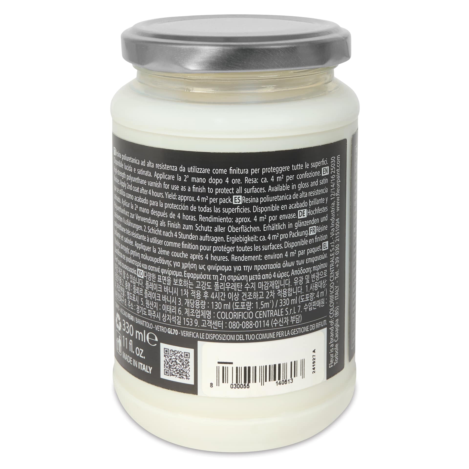 Fleur Water-Based Varnish - Satin, 330 ml side