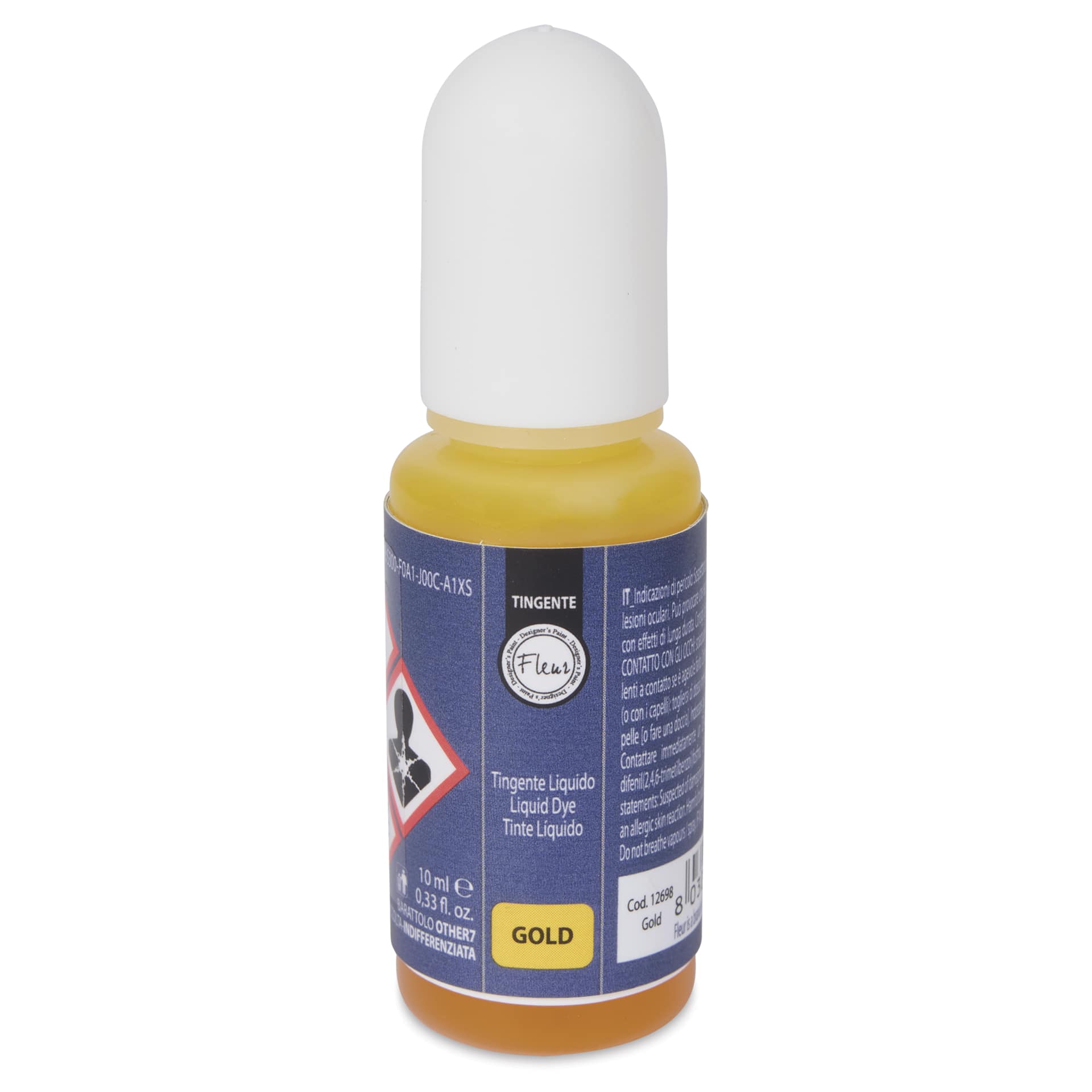 Fleur Epoxy Resin Liquid Dye - Gold, 10 ml