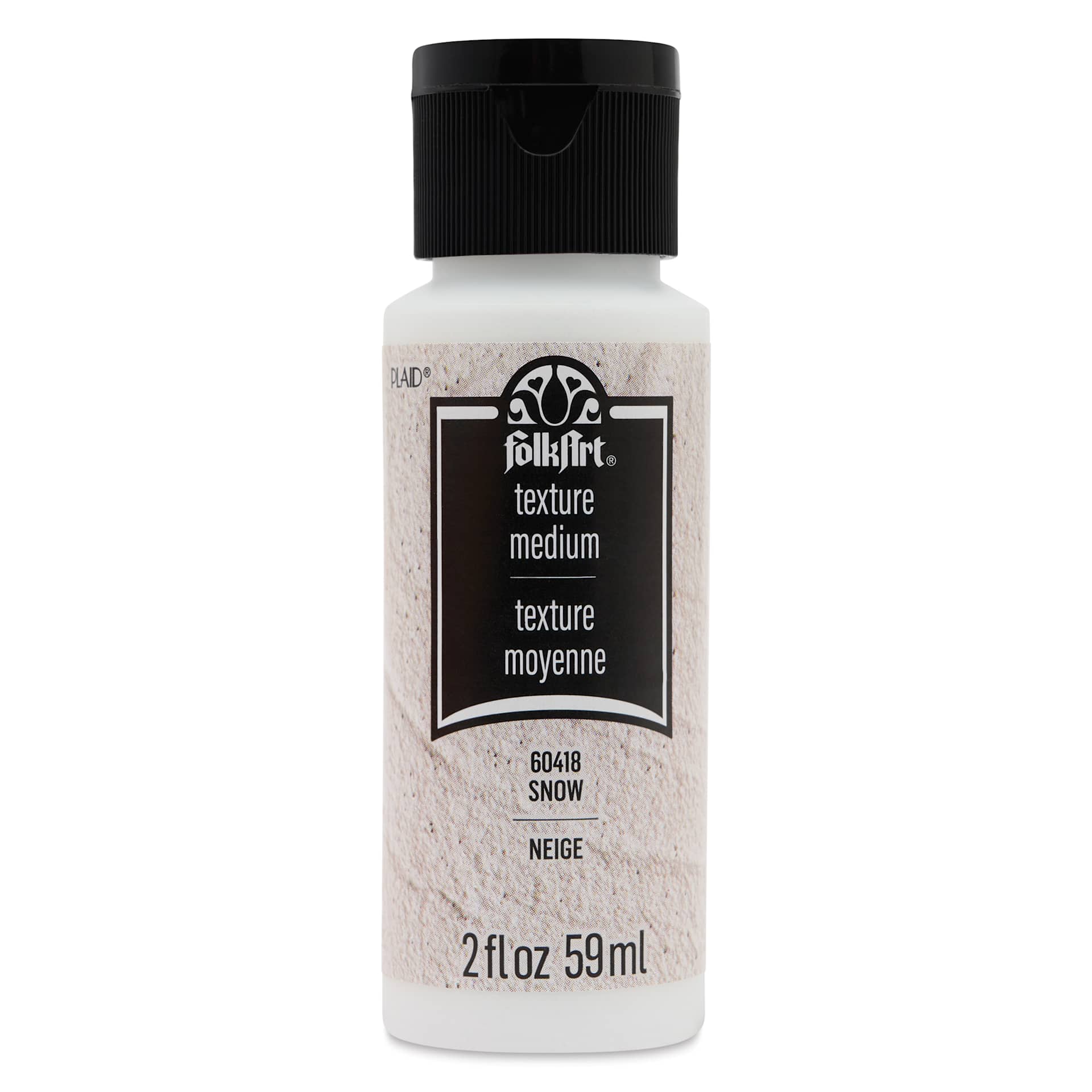 FolkArt Snow Texture Acrylic Medium, 2oz Bottle