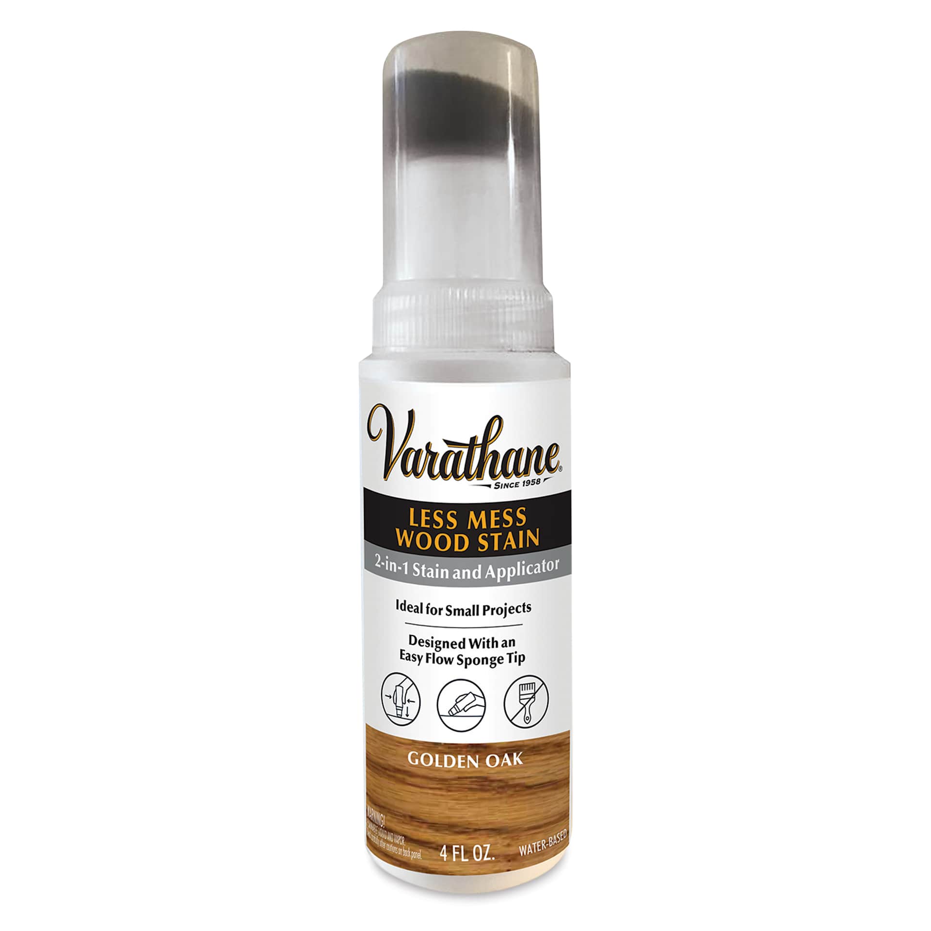 Varathane Less Mess Wood Stain - Golden Oak, 4 oz