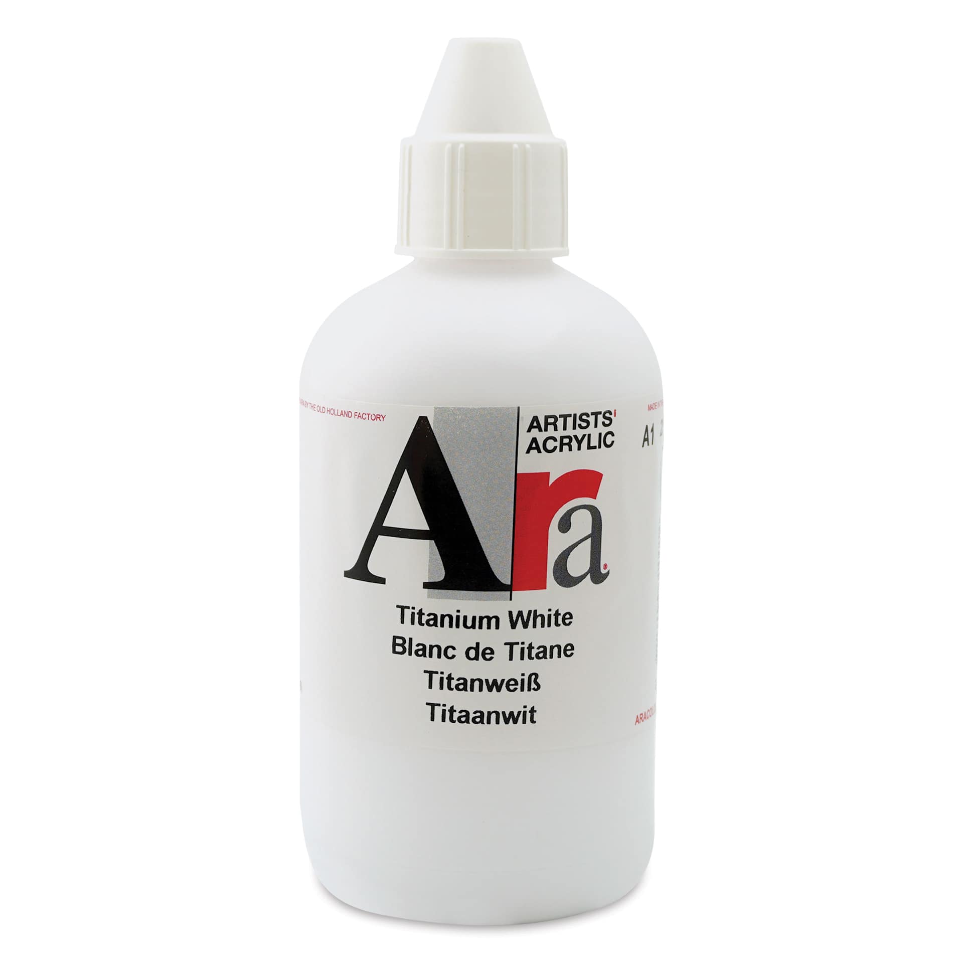 Ara Artists’ Acrylic Paint - Titanium White, 250 ml bottle