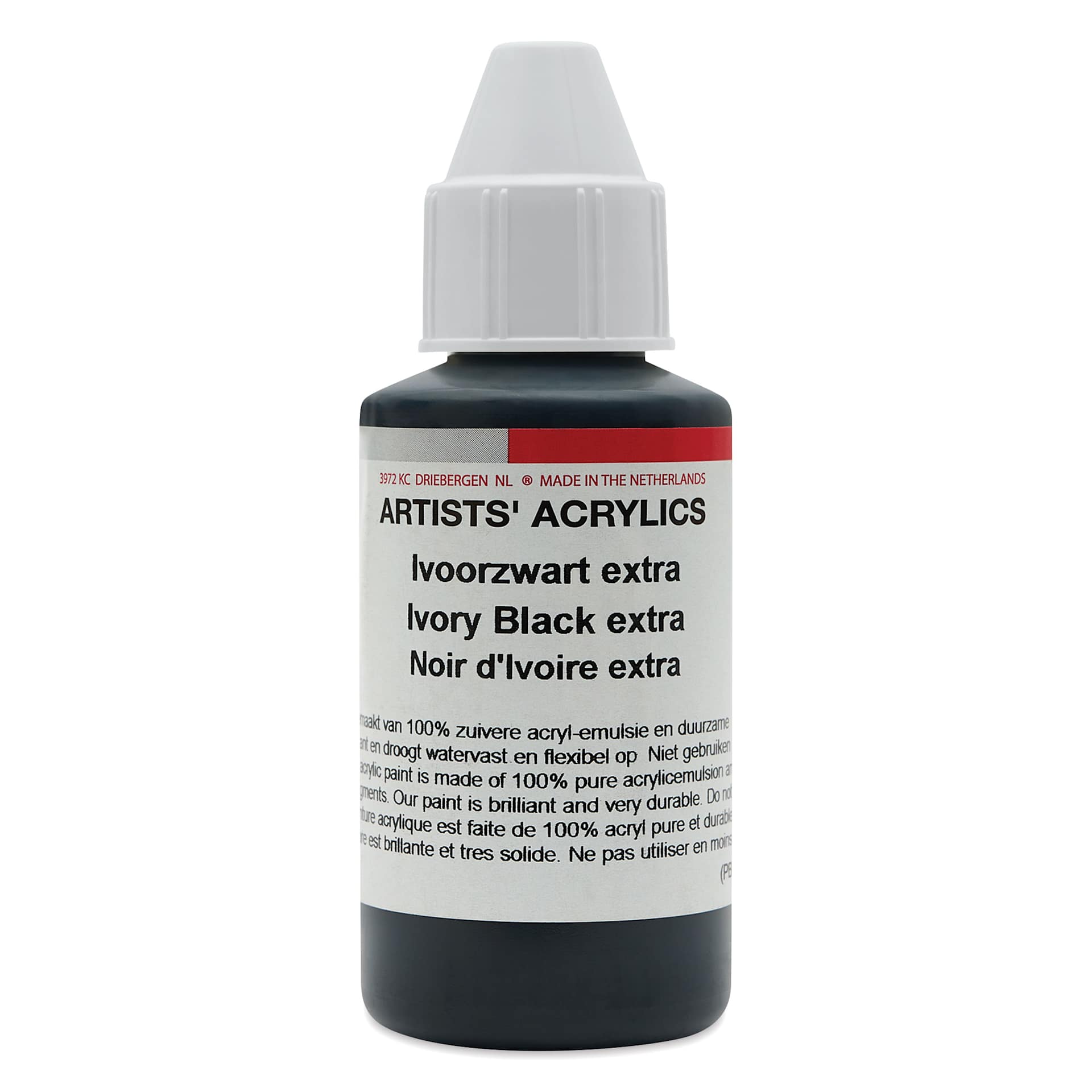 Ara Artists’ Acrylic Paint - Ivory Black Extra, 100 ml