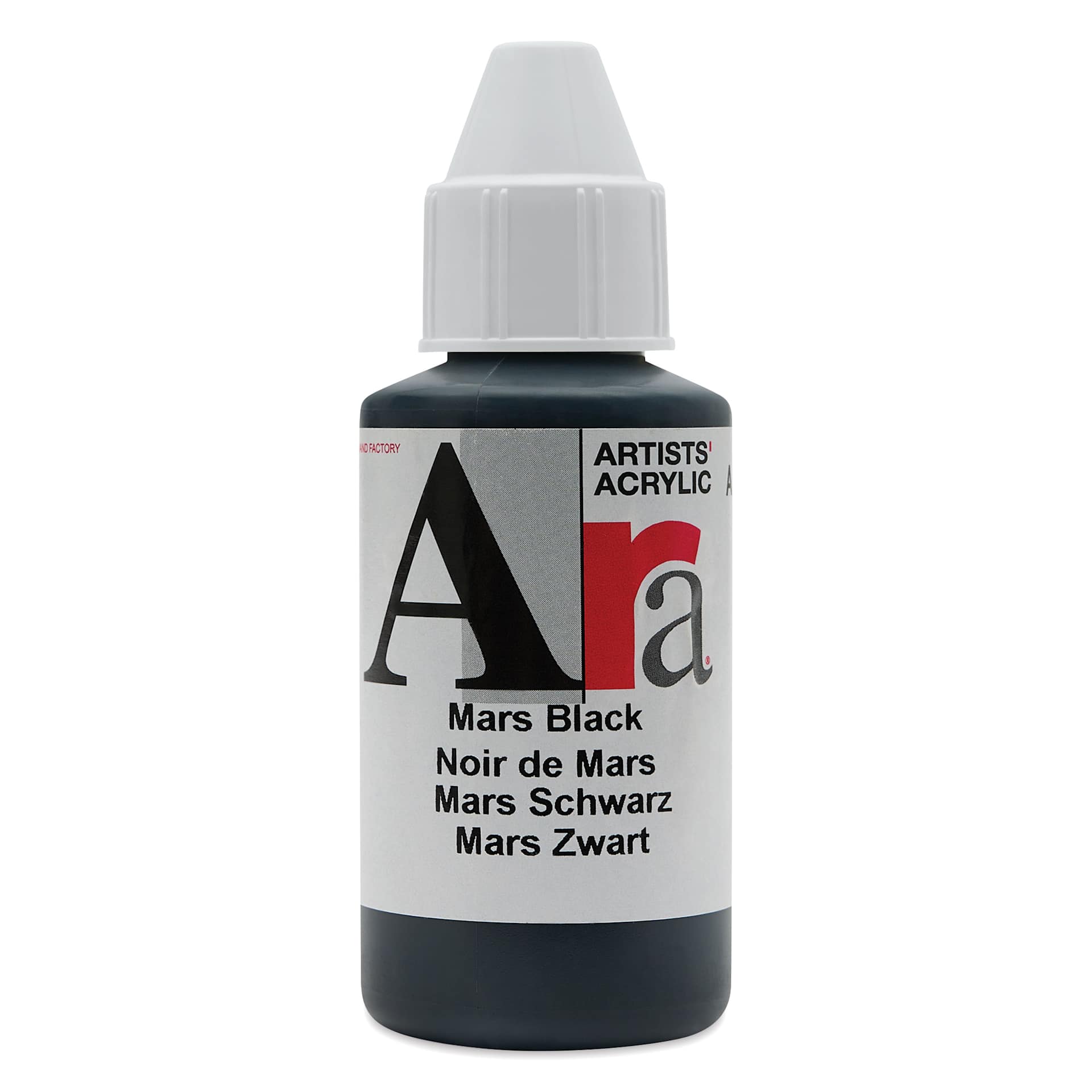 Ara Artists’ Acrylic Paint - Mars Black, 100 ml