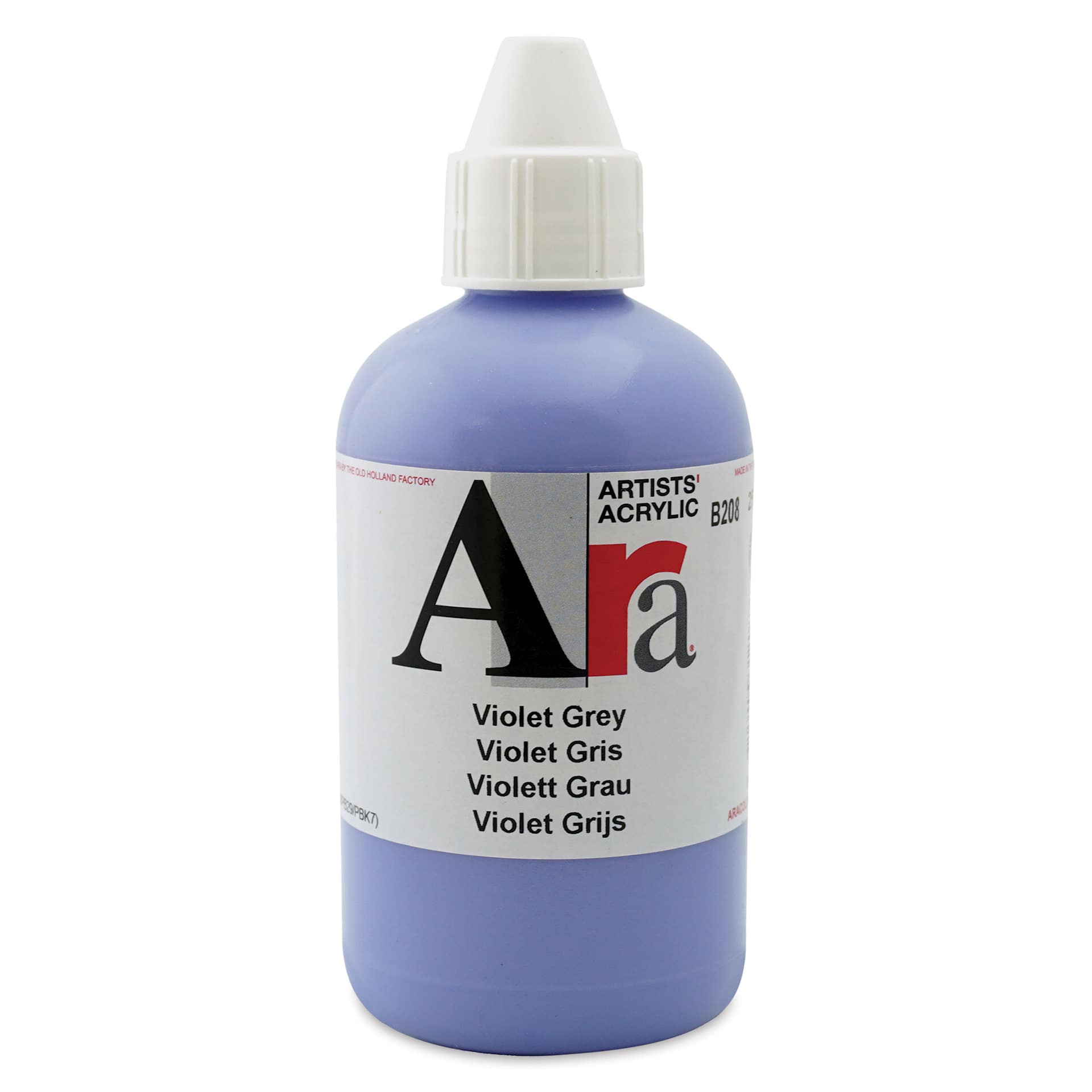 Ara Artists’ Acrylic Paint - Violet Grey, 250 ml bottle
