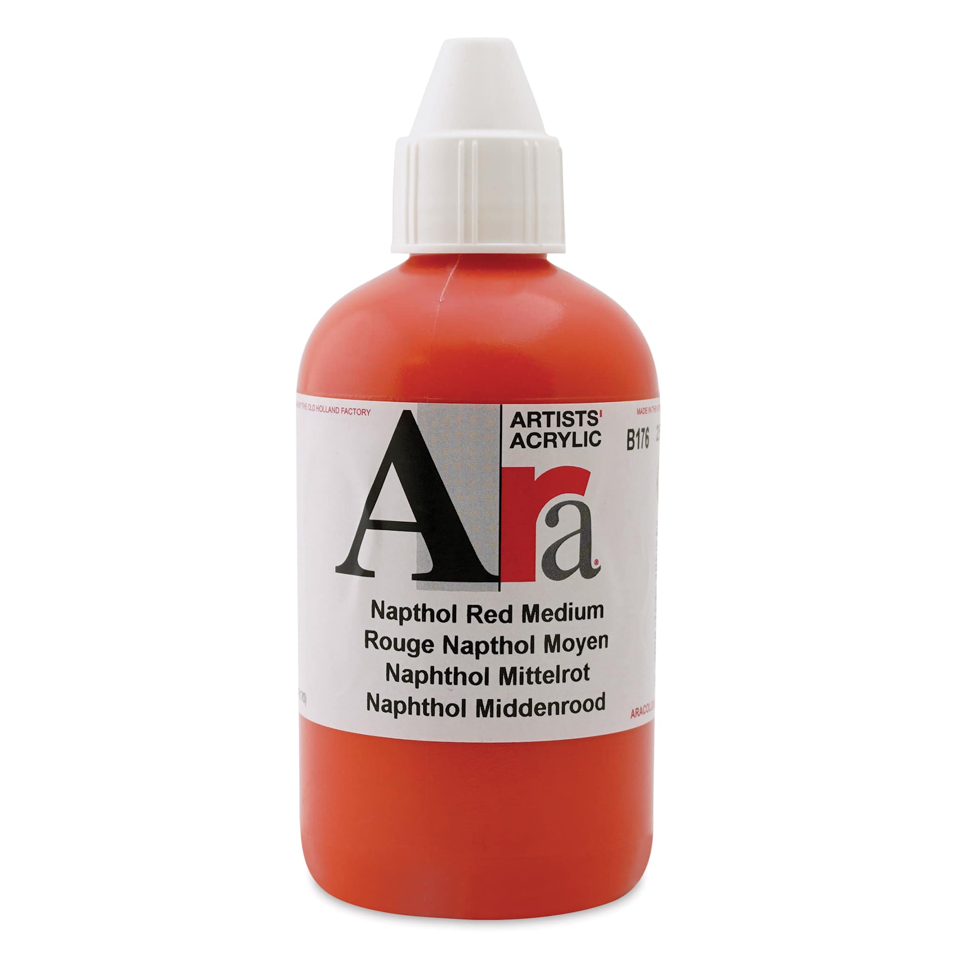 Ara Artists’ Acrylic Paint - Naphthol Red Medium, 250 ml