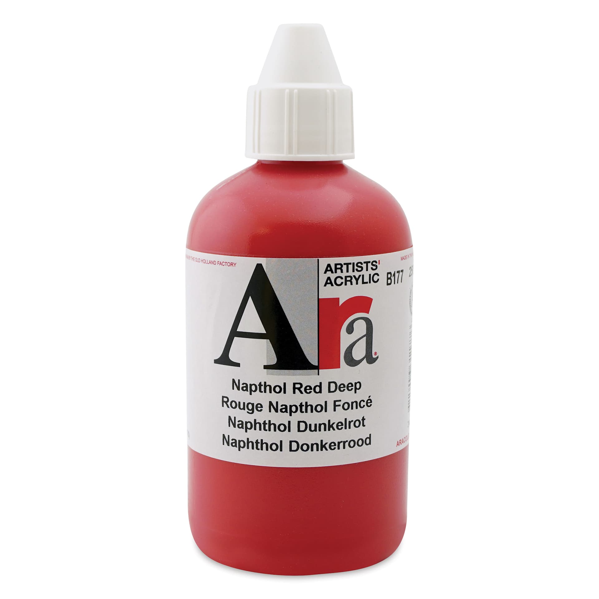 Ara Artists’ Acrylic Paint - Naphthol Red Deep, 250 ml