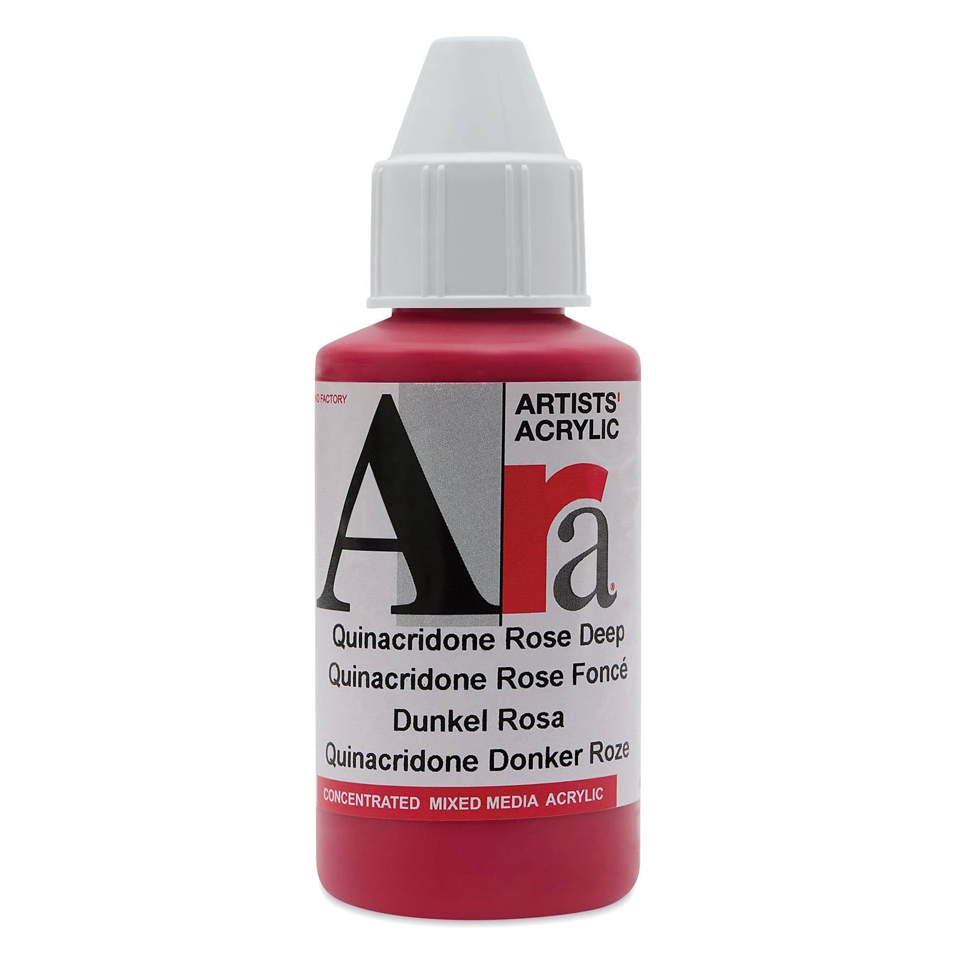 Ara Artists’ Acrylic Paint - Quinacridone Rose Deep, 100 ml bottle