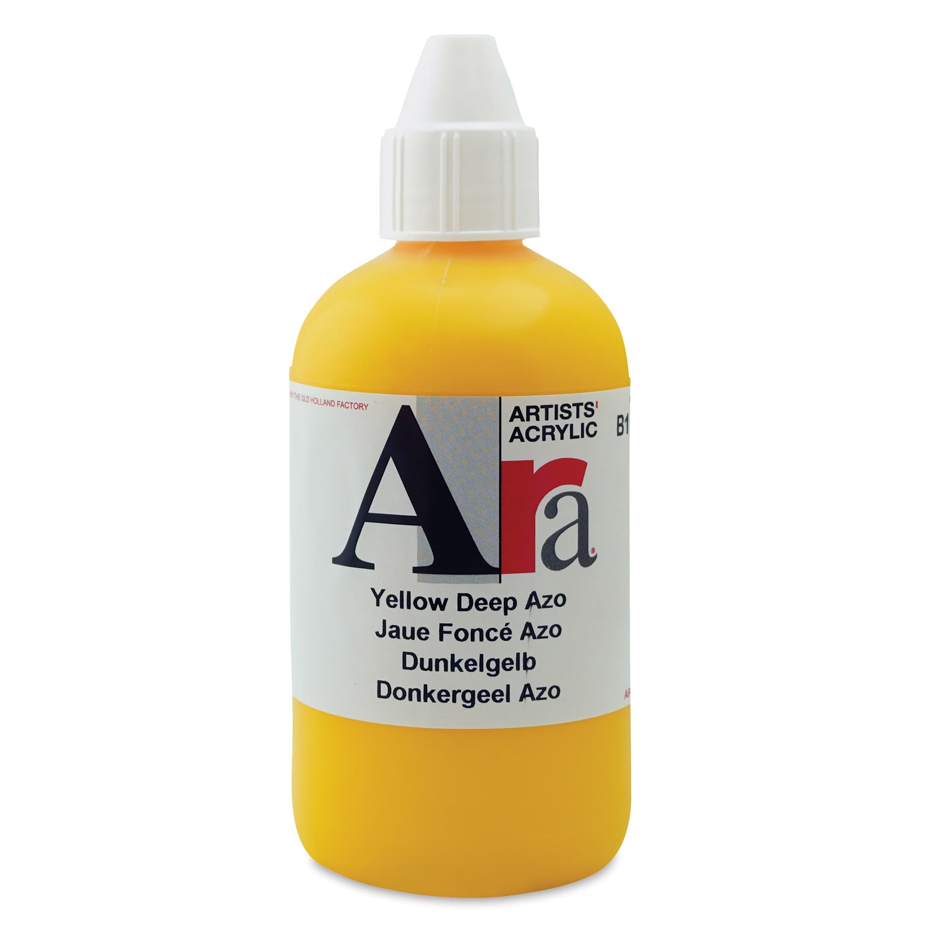 Ara Artists’ Acrylic Paint - Yellow Deep Azo, 250 ml bottle