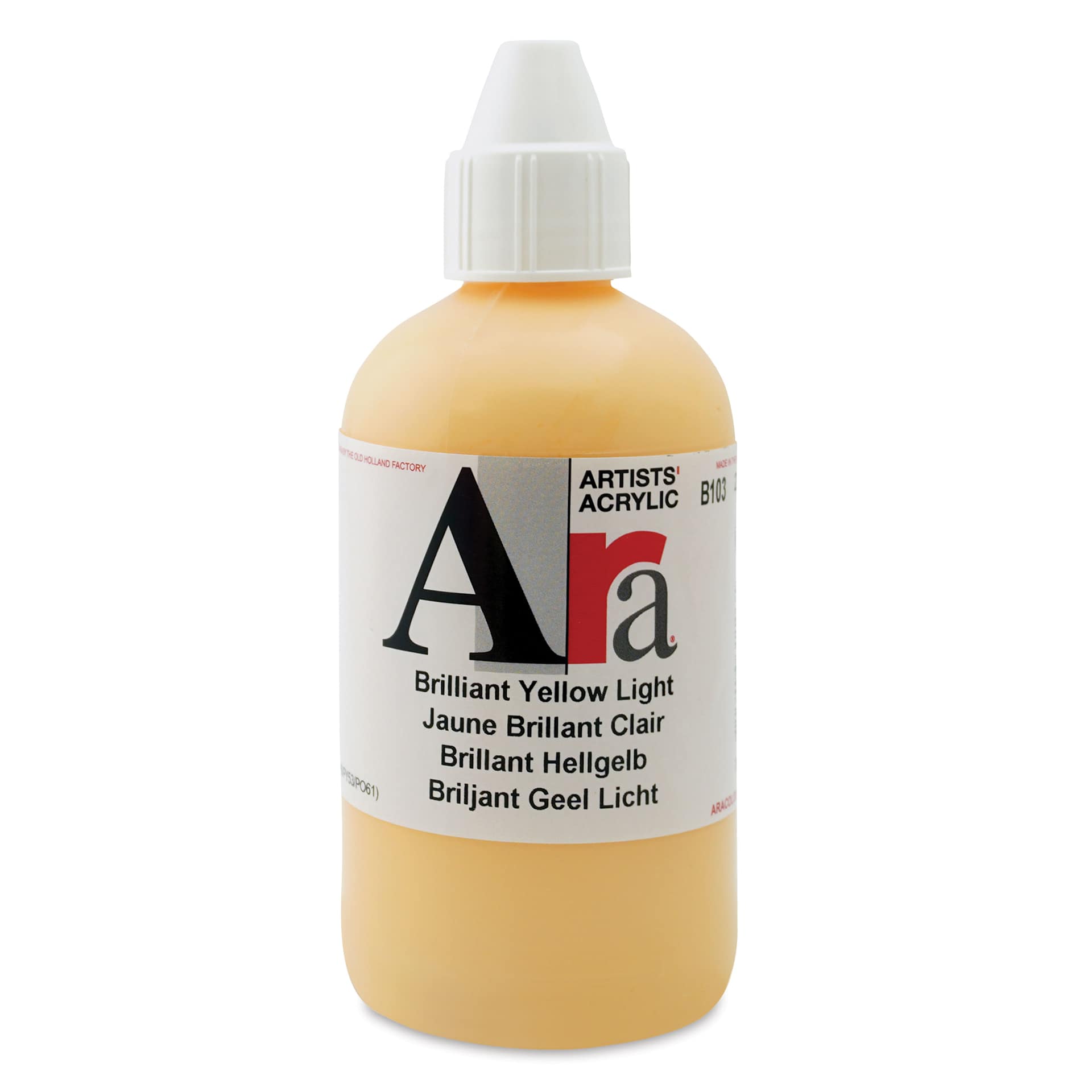 Ara Artists’ Acrylic Paint - Brilliant Yellow Light, 250 ml