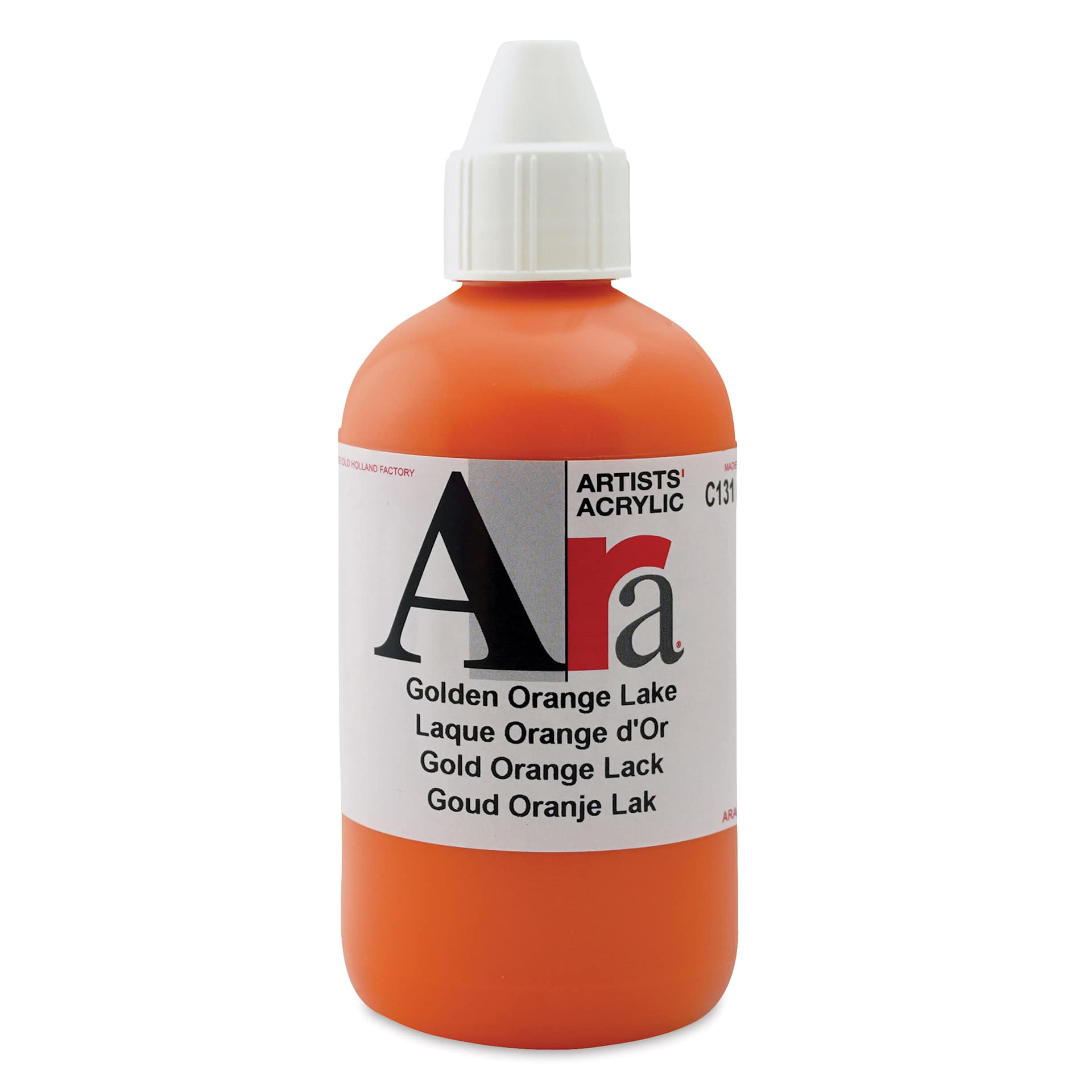 Ara Artists’ Acrylic Paint - Golden Orange Lake, 250 ml