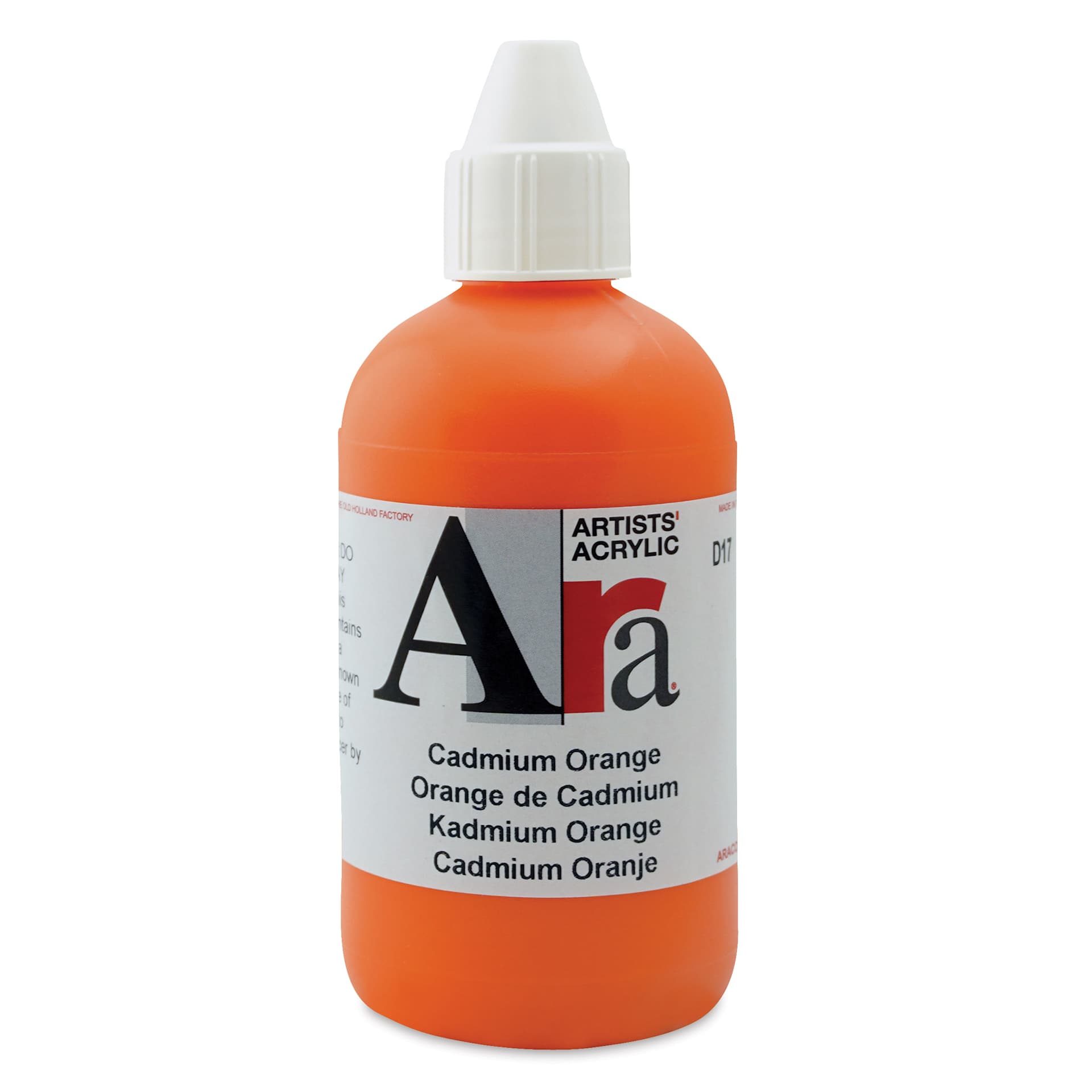 Ara Artists’ Acrylic Paint - Cadmium Orange, 250 ml