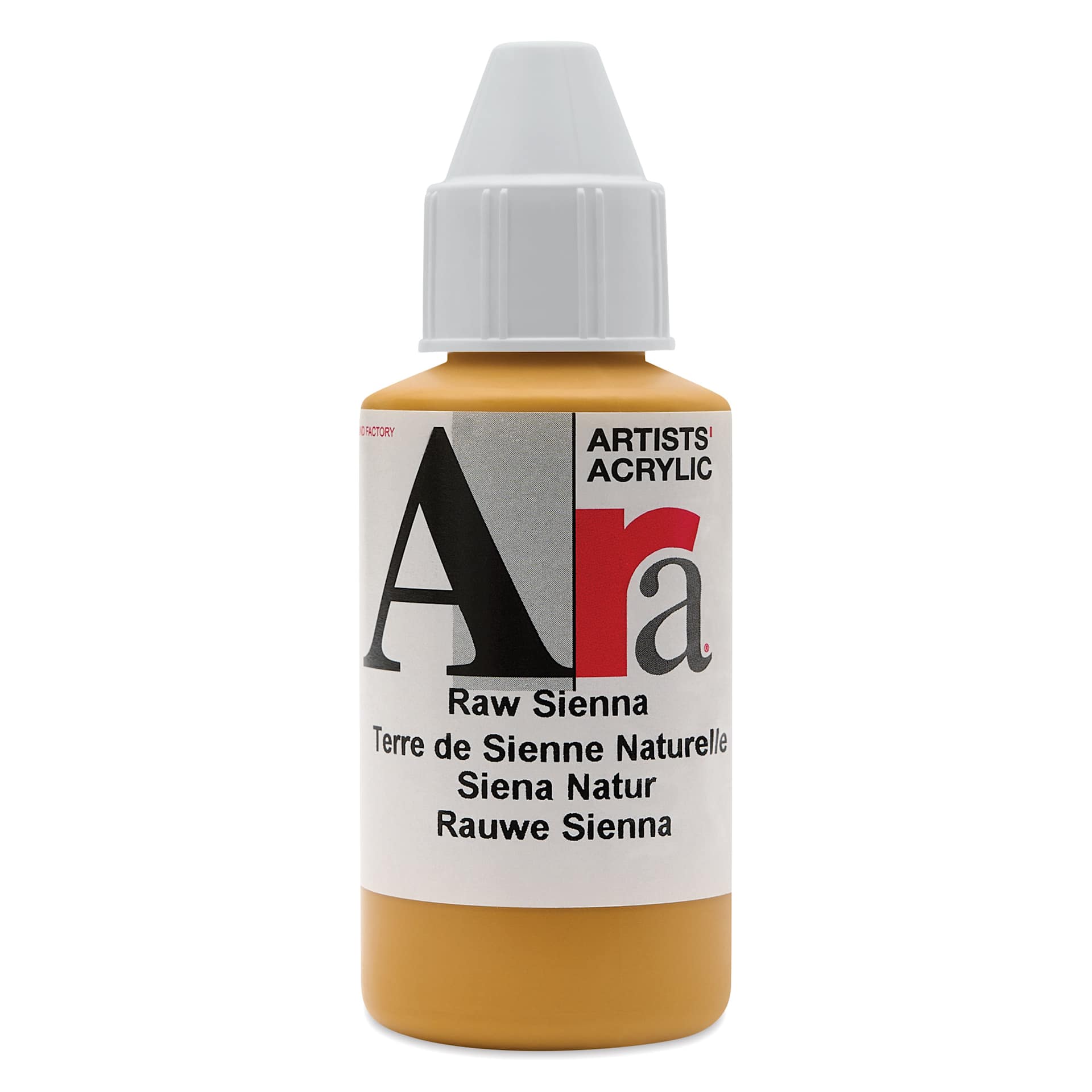 Ara Artists’ Acrylic Paint - Raw Sienna, 100 ml bottle