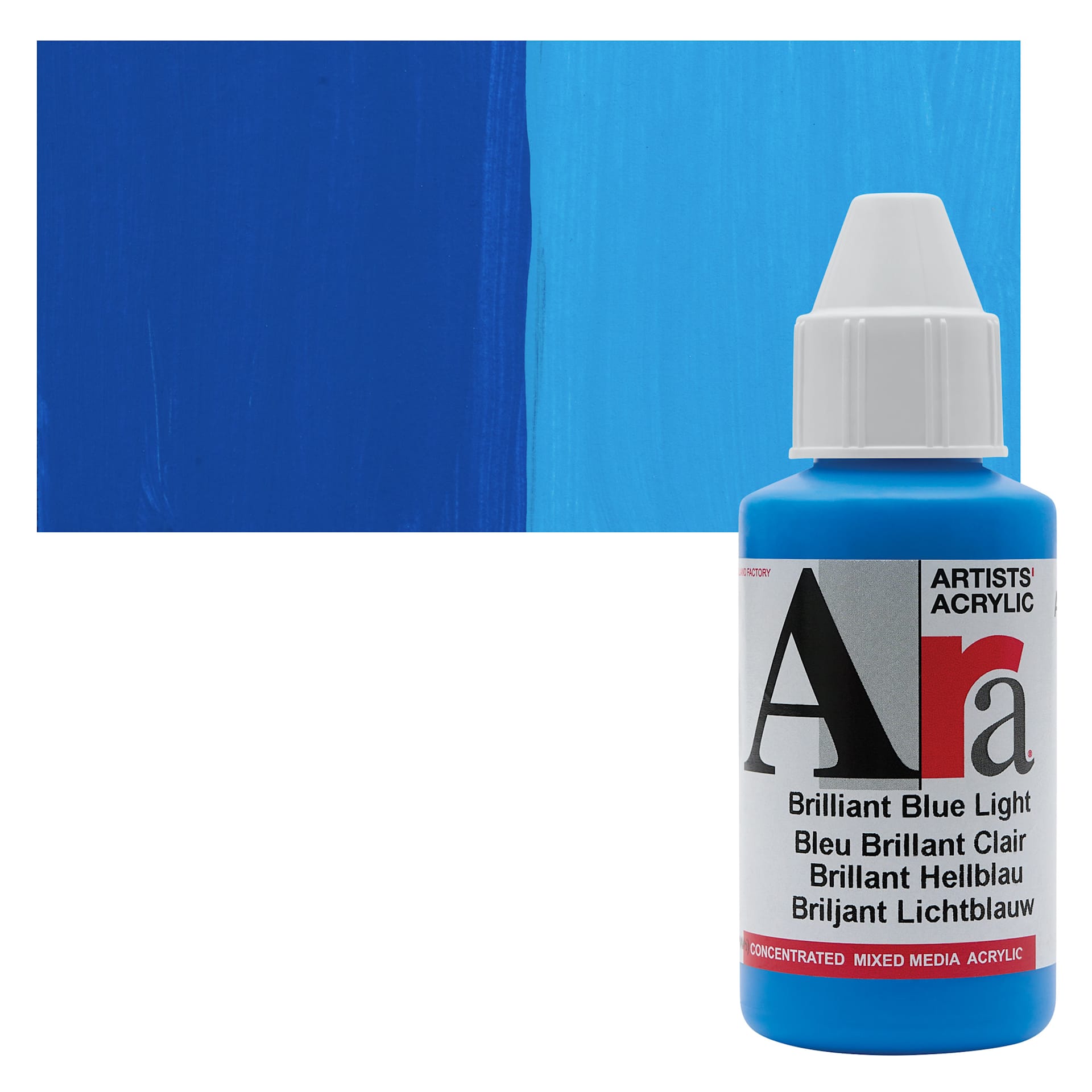 Ara Artists’ Acrylic Paint - Brilliant Blue Light, 100 ml