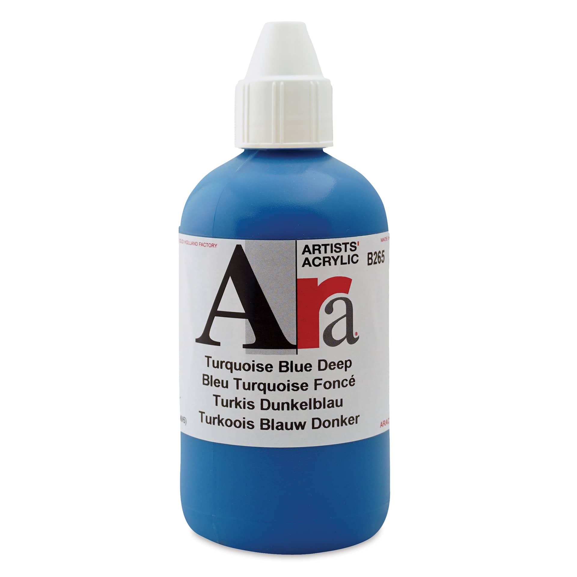 Ara Artists’ Acrylic Paint - Turquoise Blue Deep, 250 ml bottle