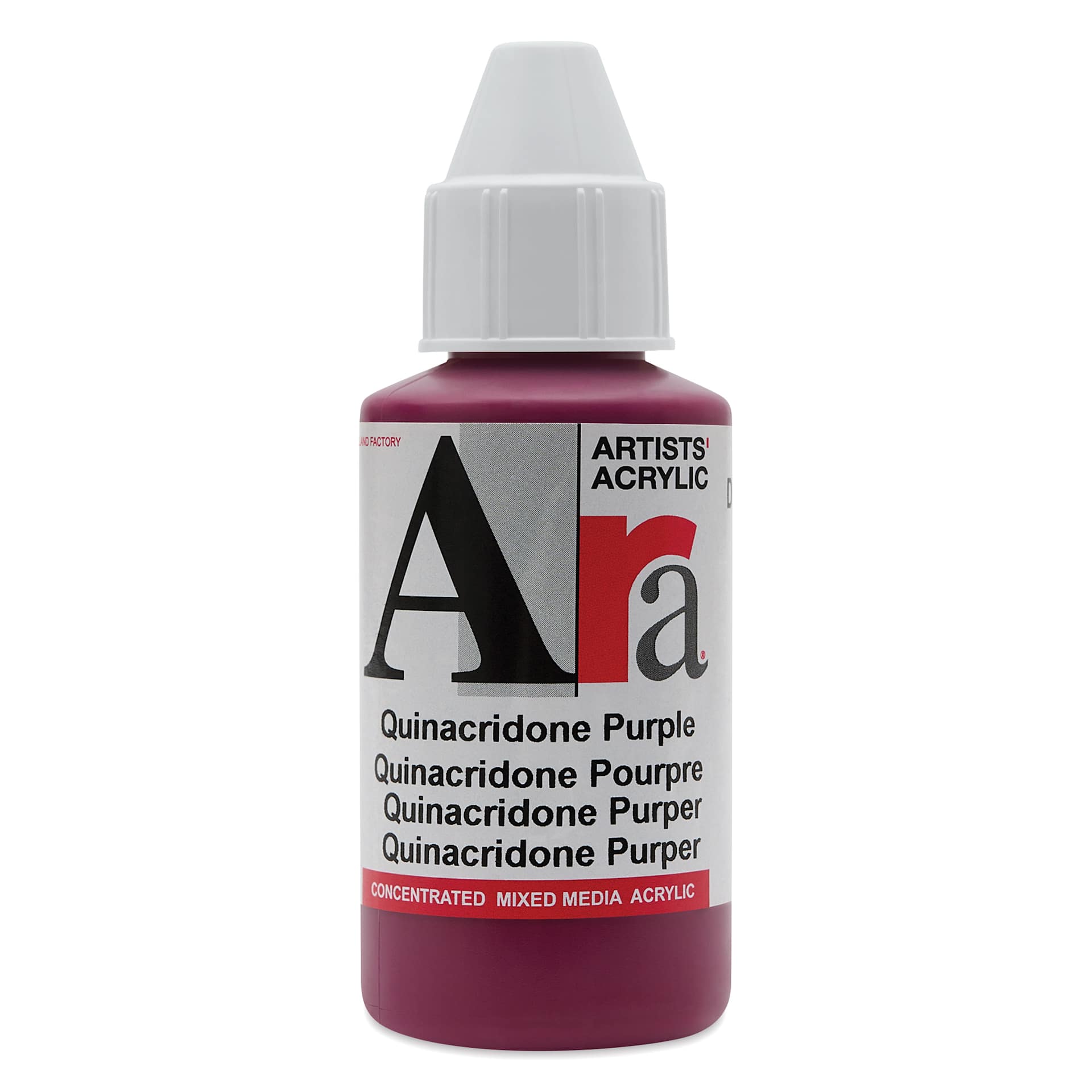 Ara Artists’ Acrylic Paint - Quinacridone Purple, 100 ml bottle