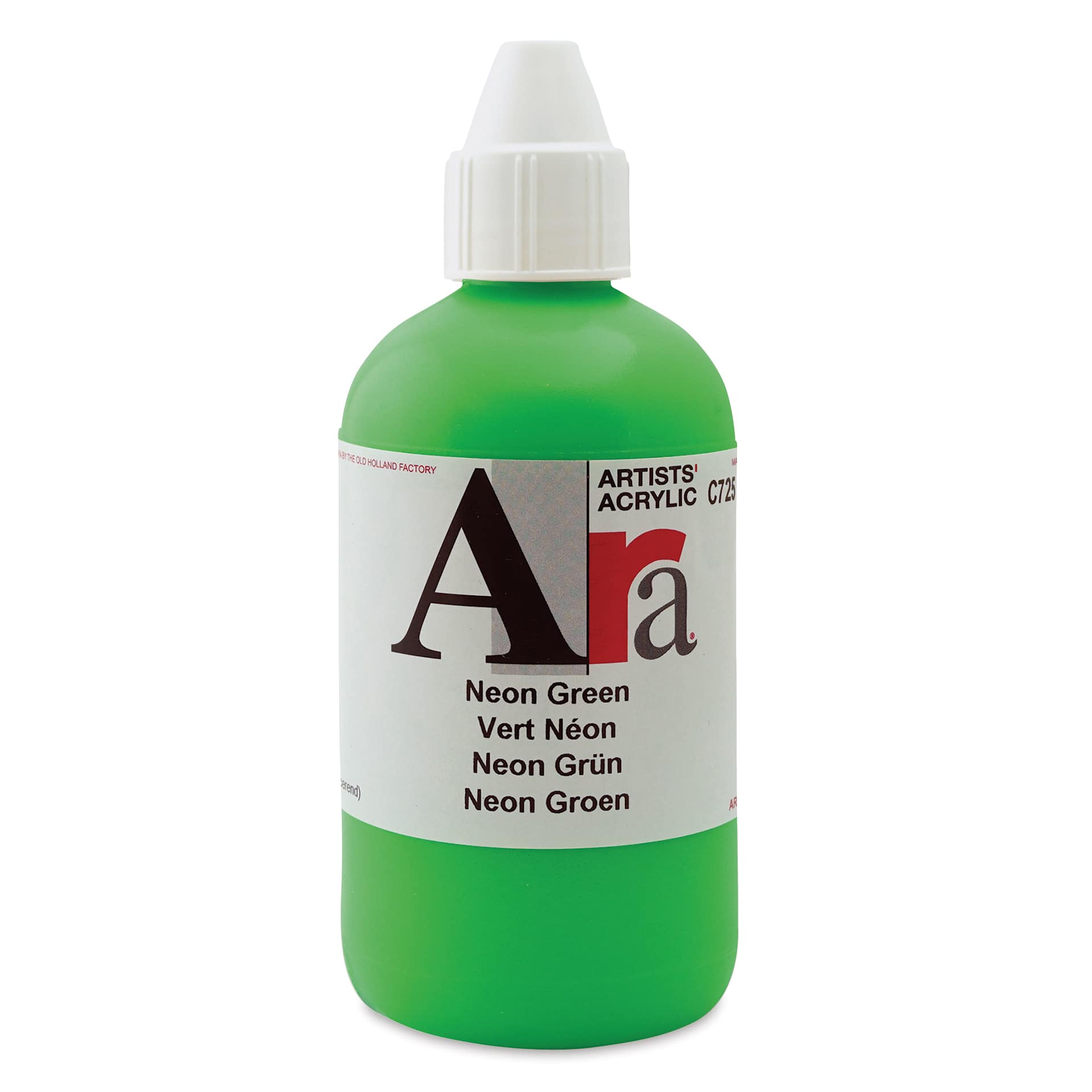 Ara Artists’ Acrylic Paint - Neon Green, 250 ml bottle
