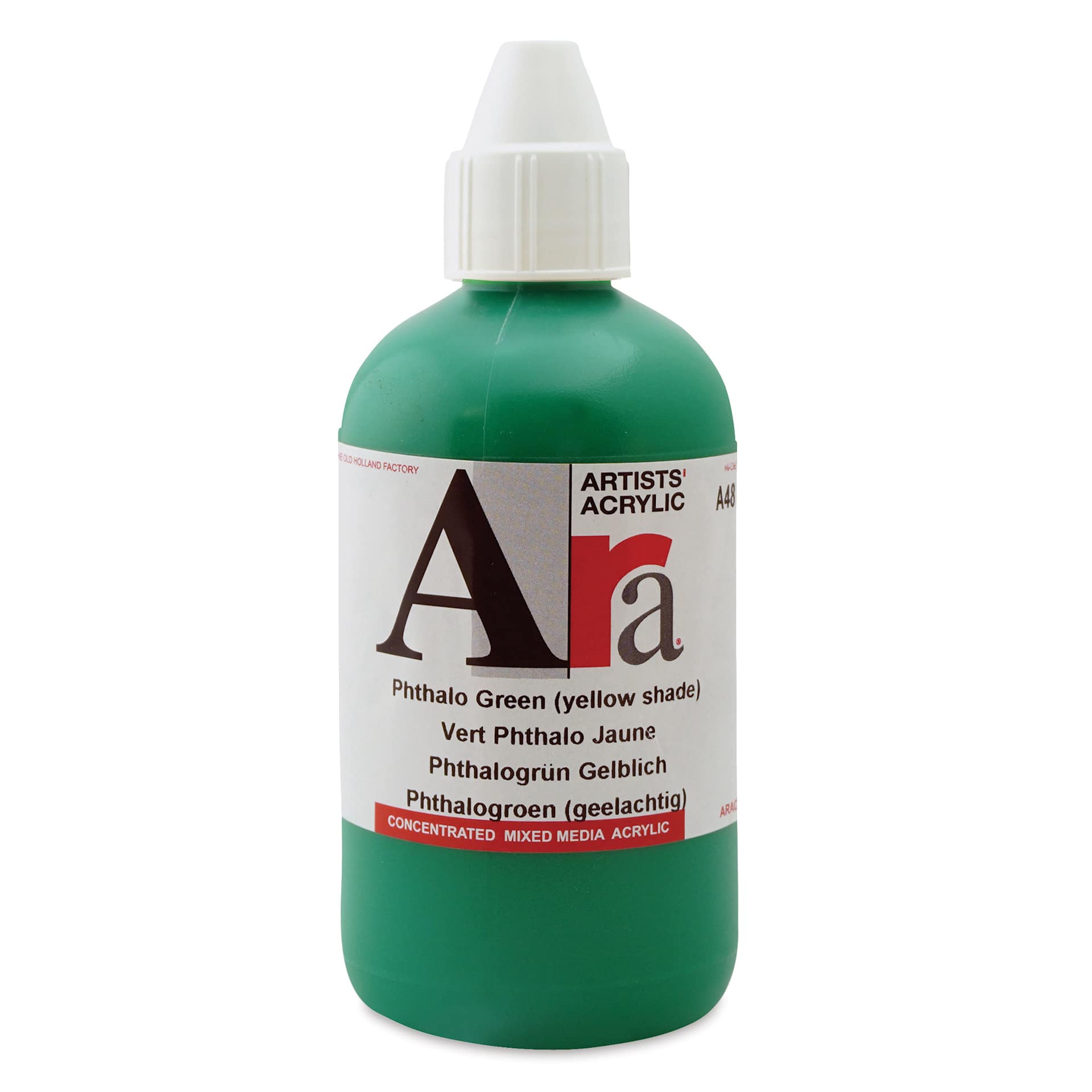 Ara Artists’ Acrylic Paint - Phthalo Green Yellow Shade, 250 ml bottle