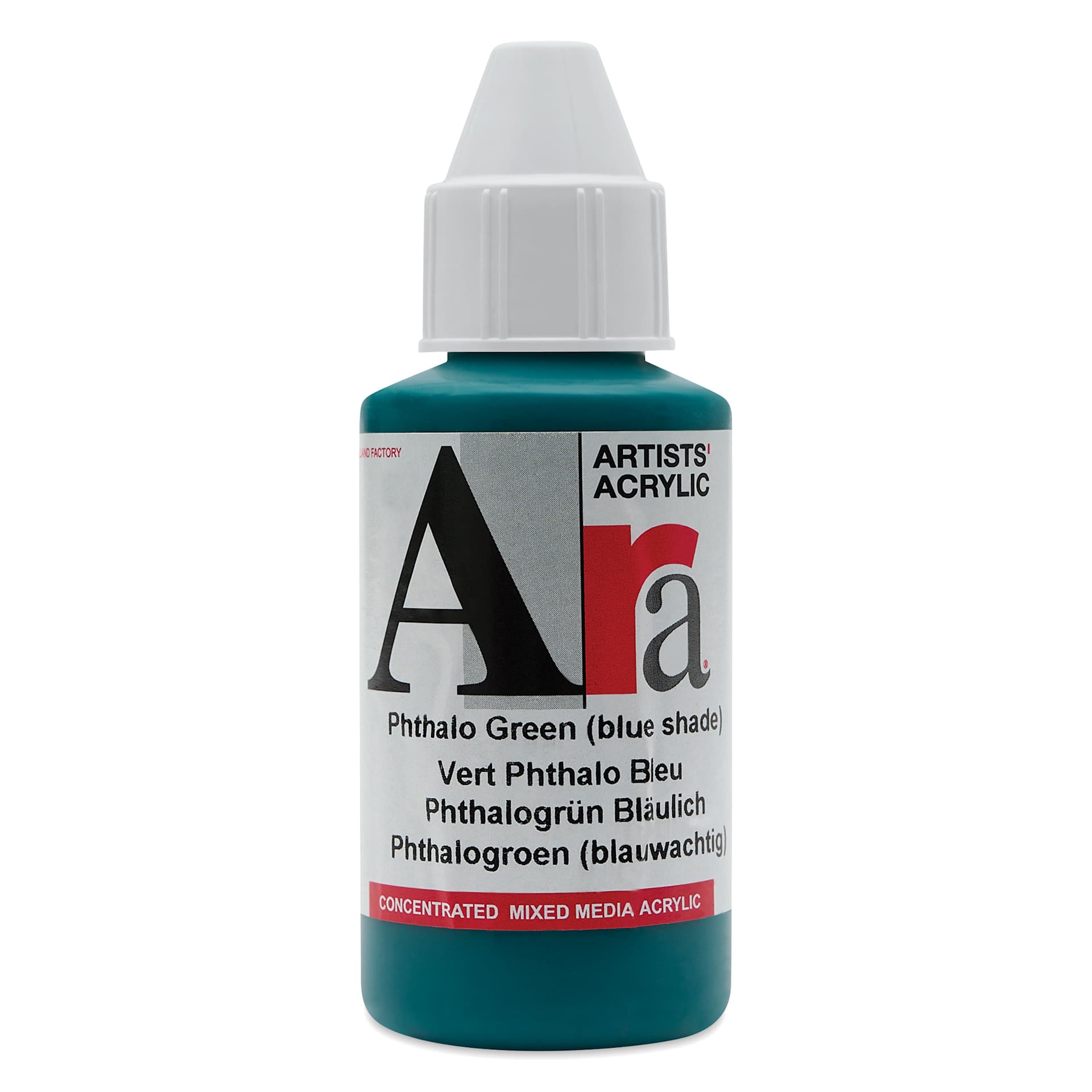 Ara Artists’ Acrylic Paint - Phthalo Green Blue Shade, 100 ml bottle