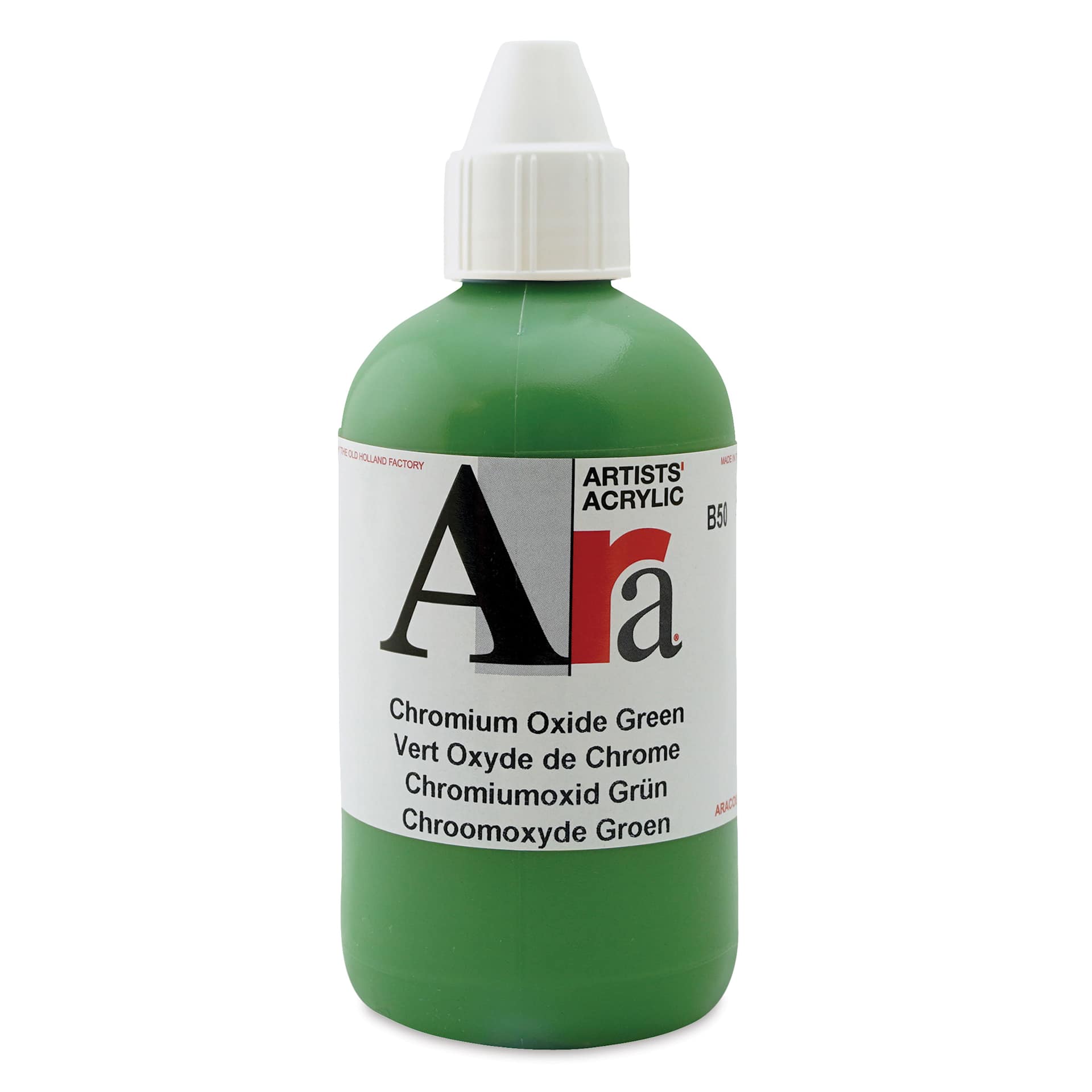 Ara Artists’ Acrylic Paint - Chromium Oxide Green, 250 ml