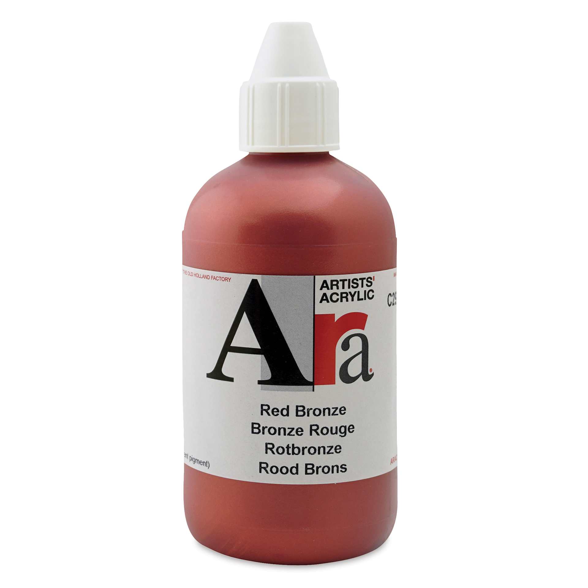 Ara Artists’ Acrylic Paint - Red Bronze, 250 ml bottle