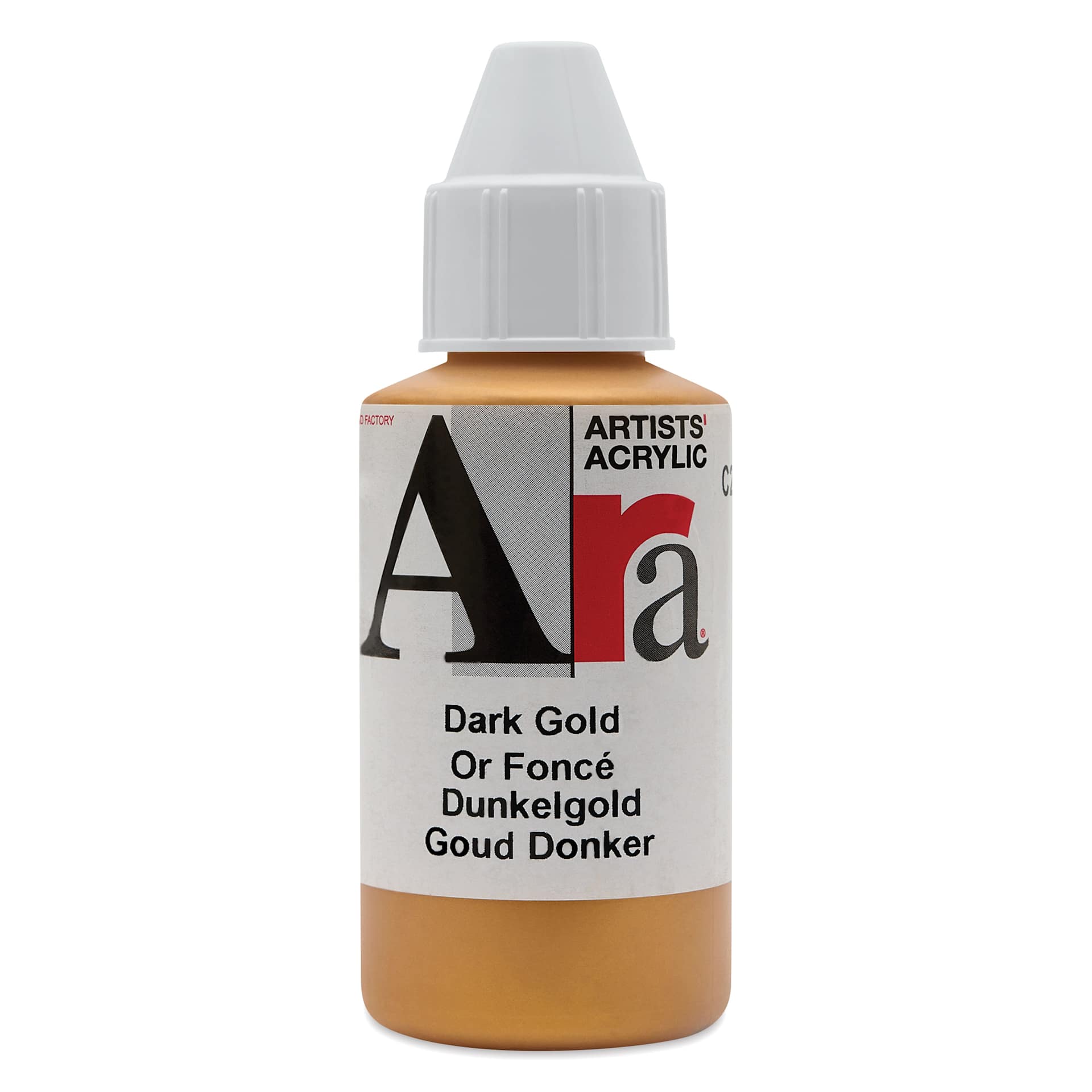 Ara Artists’ Acrylic Paint - Dark Gold, 100 ml