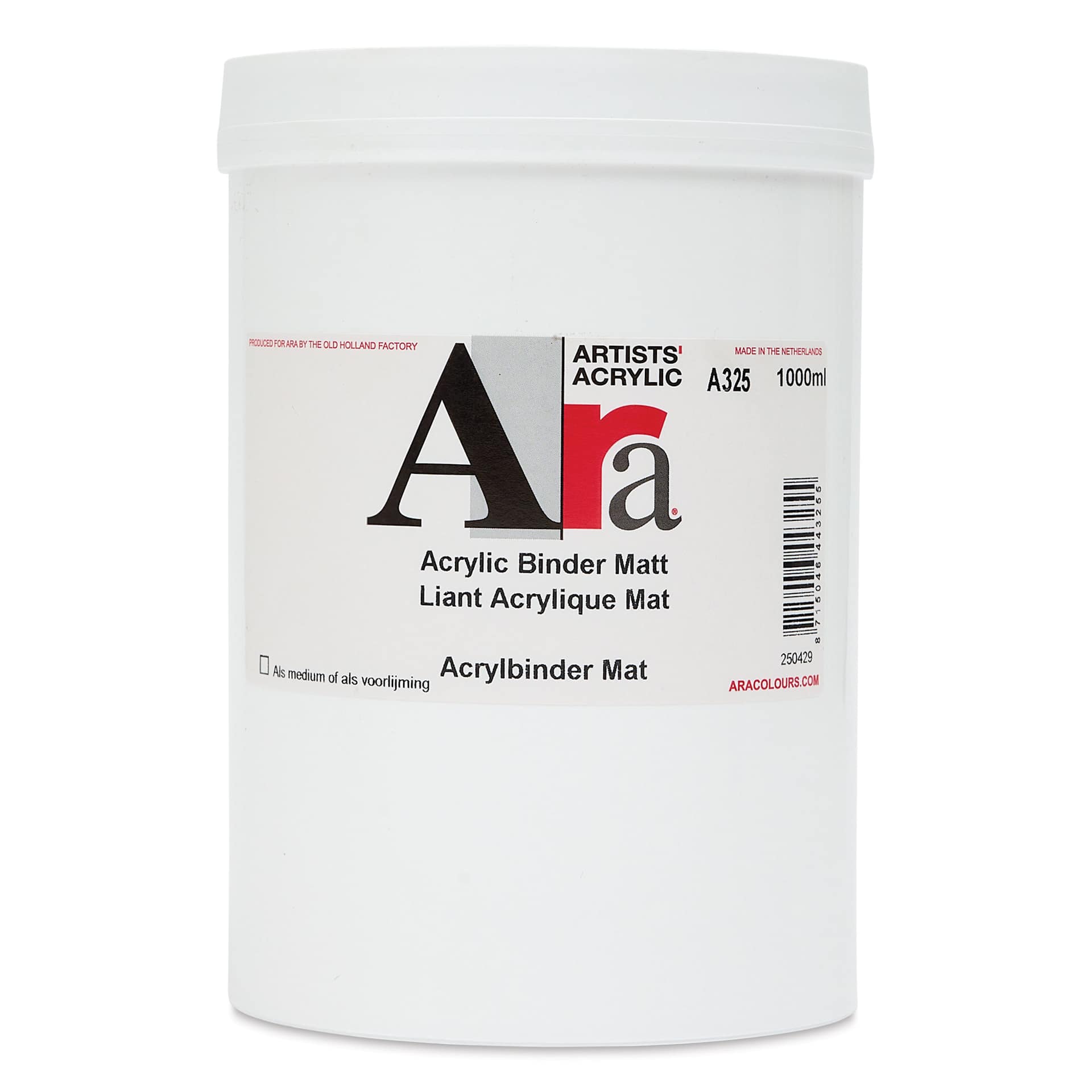 Ara Acrylic Binder - Matte, 1000 ml Jar